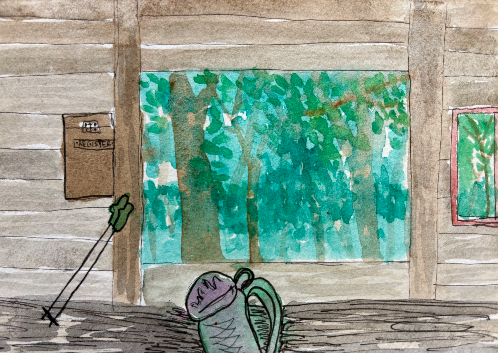 Long Trail Watercolor Print: Day 30
