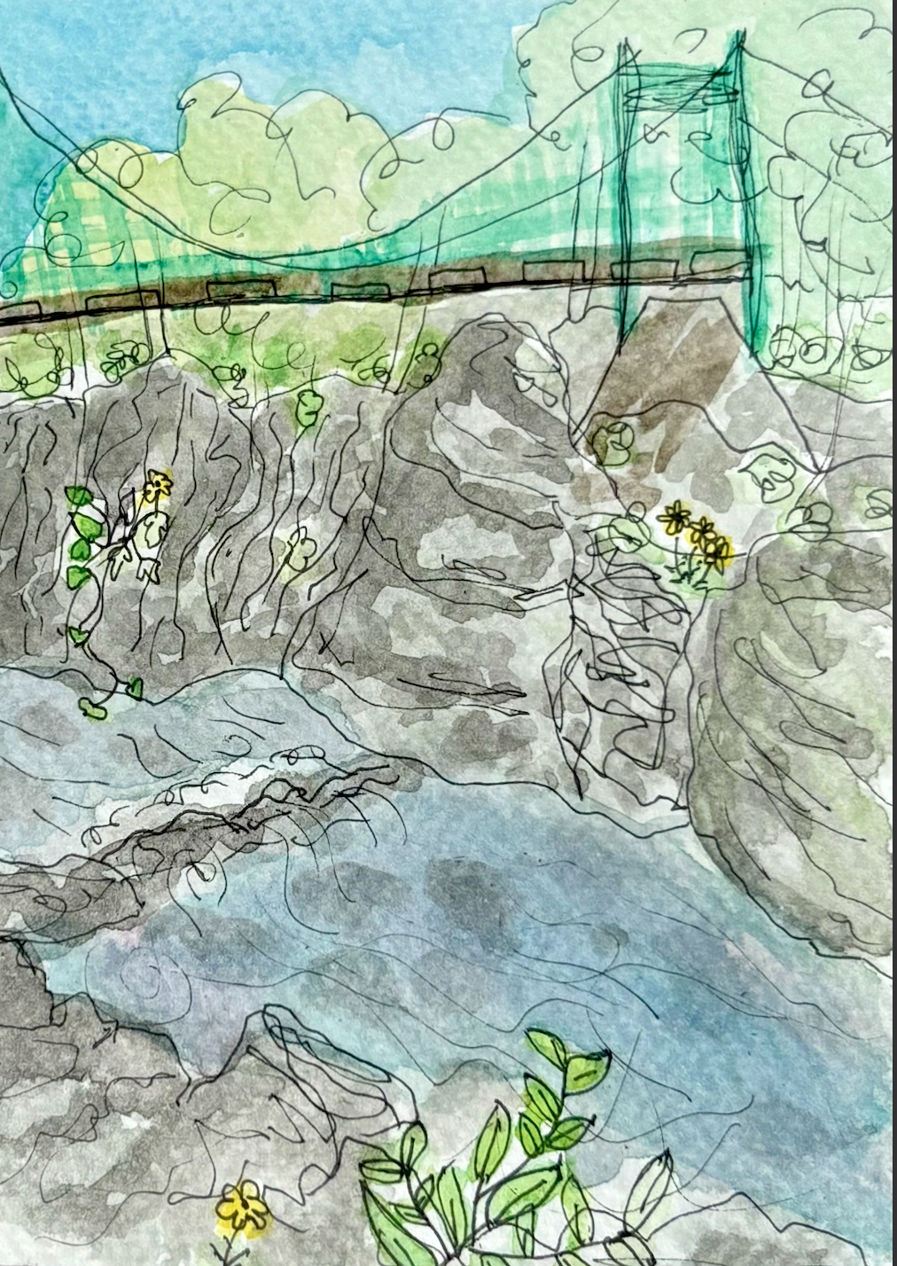 Long Trail Watercolor Print: Day 11