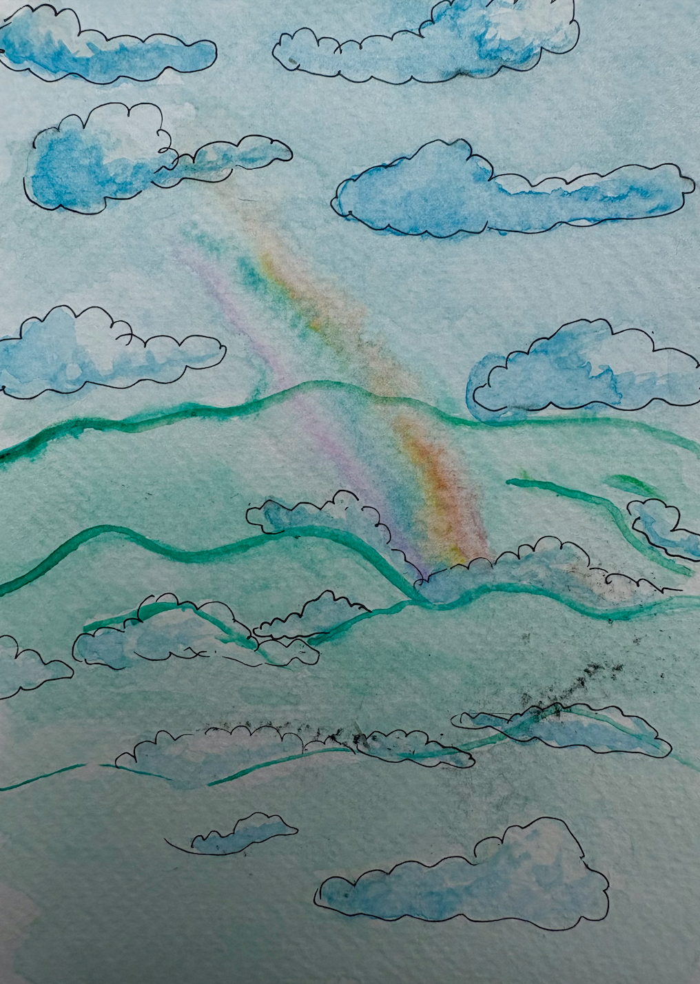 Long Trail Watercolor Print: Day 17