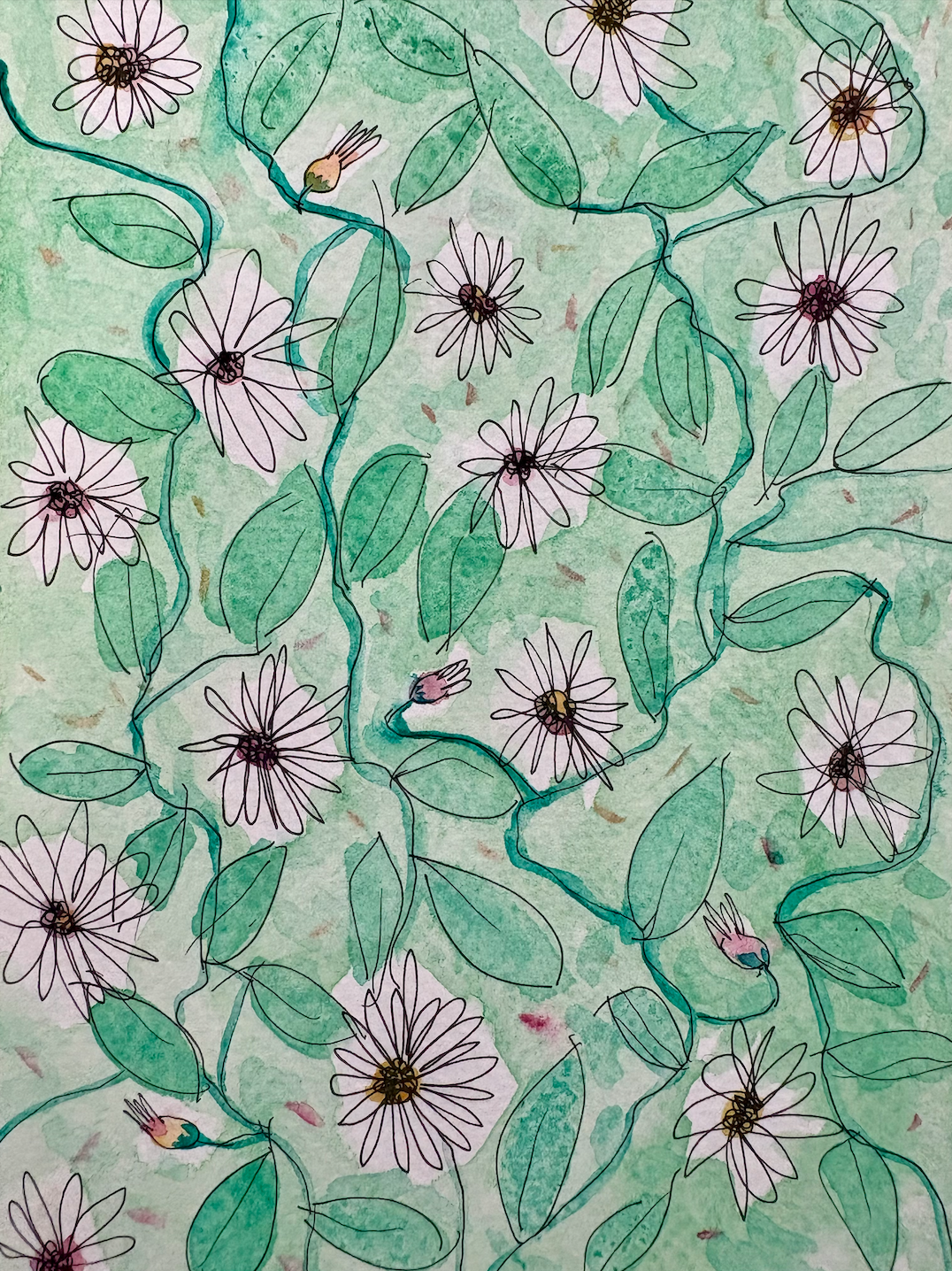 Long Trail Watercolor Print: Day 15