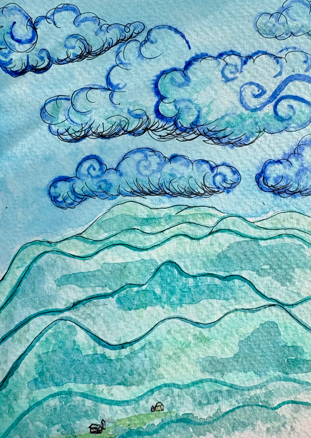 Long Trail Watercolor Print: Day 7