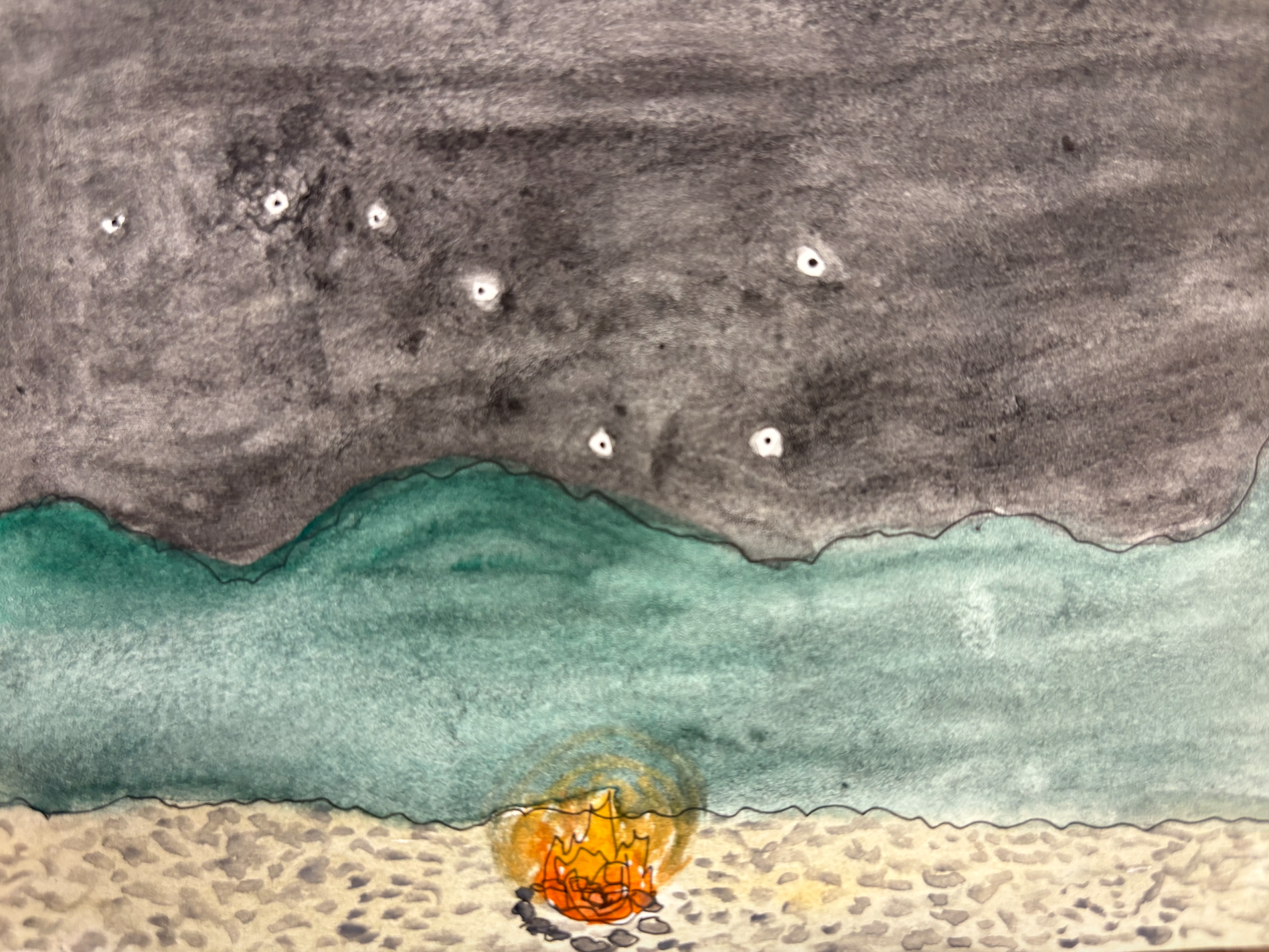 Long Trail Watercolor Print: Day 26