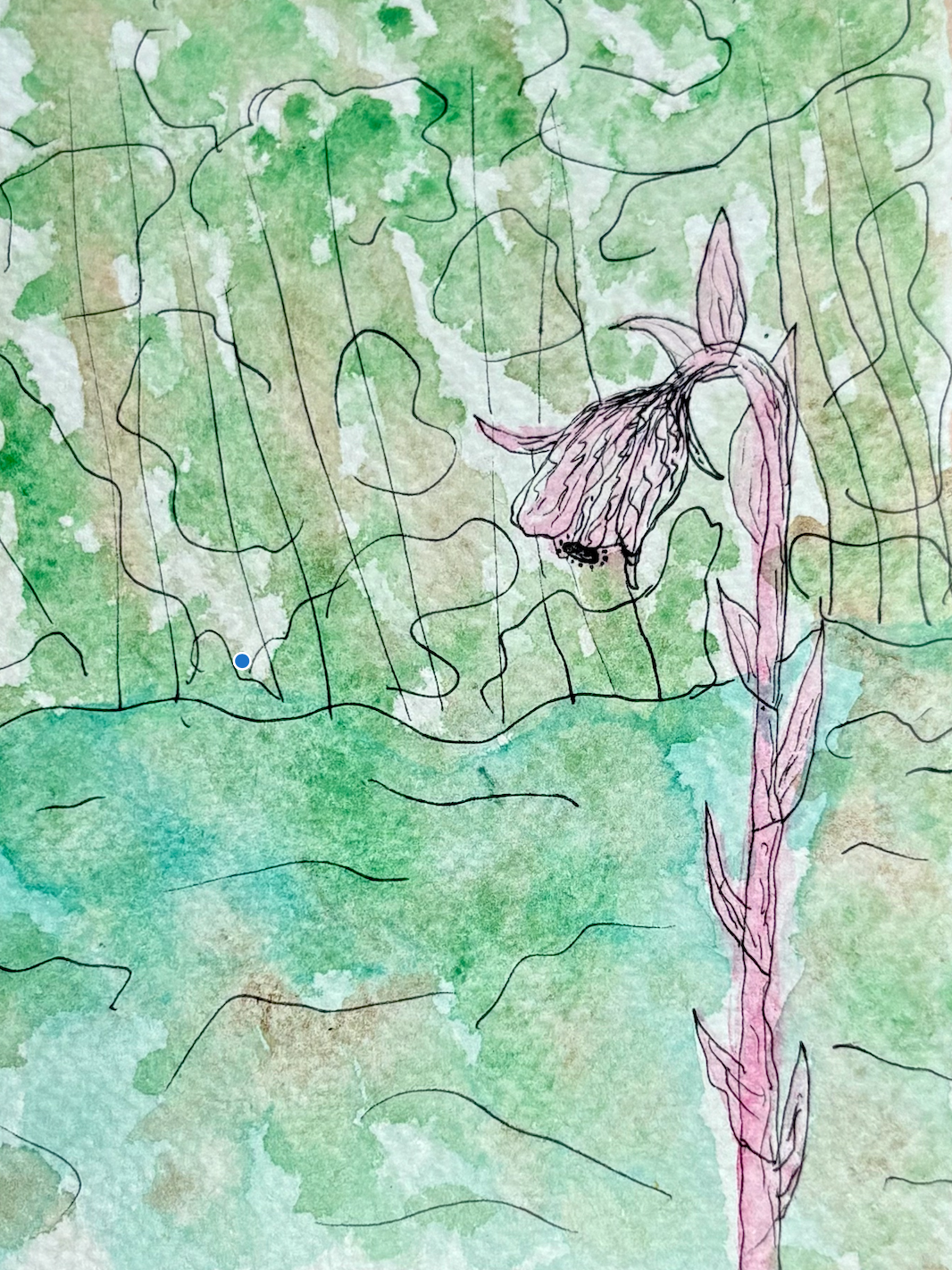 Long Trail Watercolor Print: Day 9