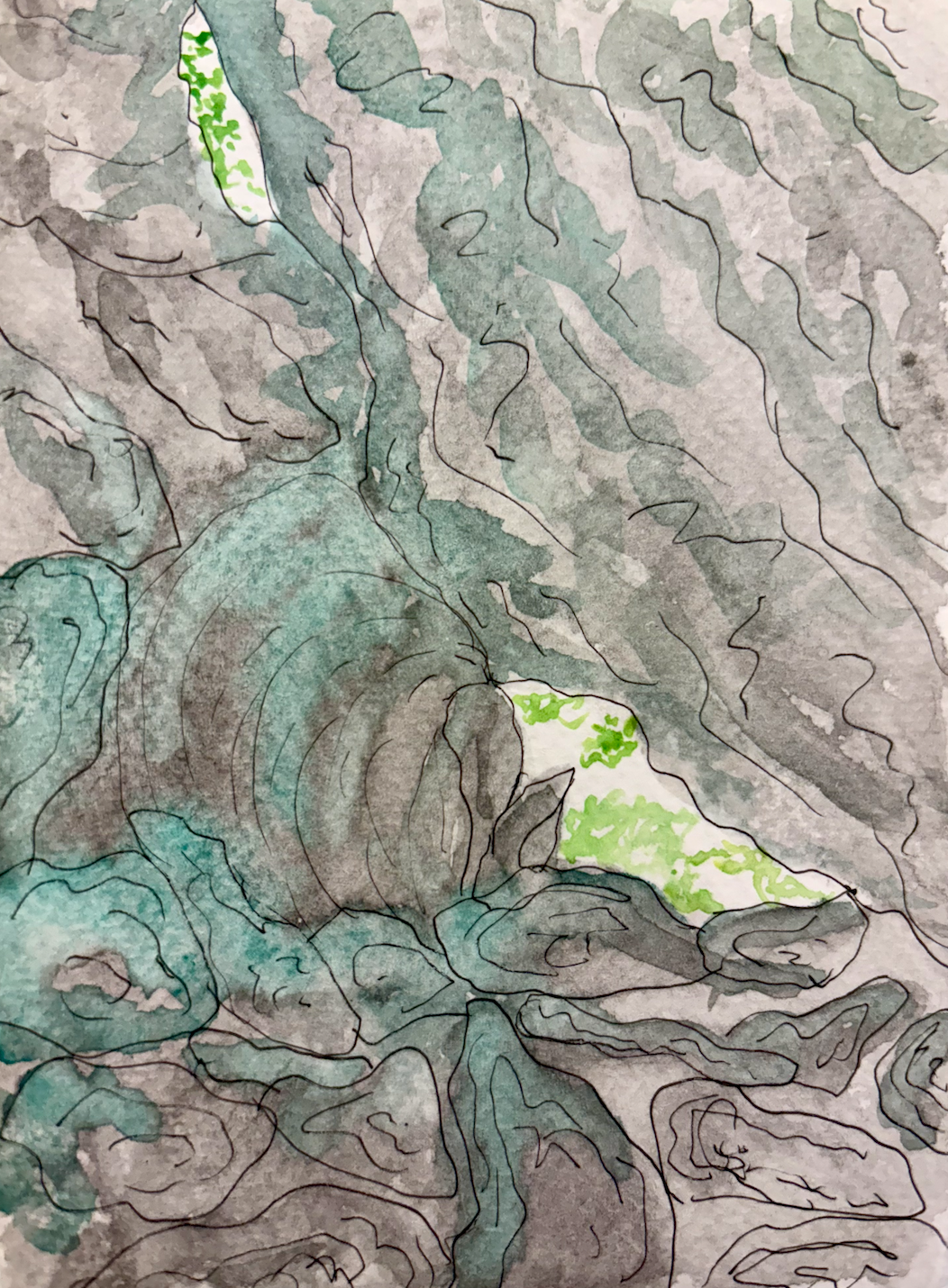 Long Trail Watercolor Print: Day 24