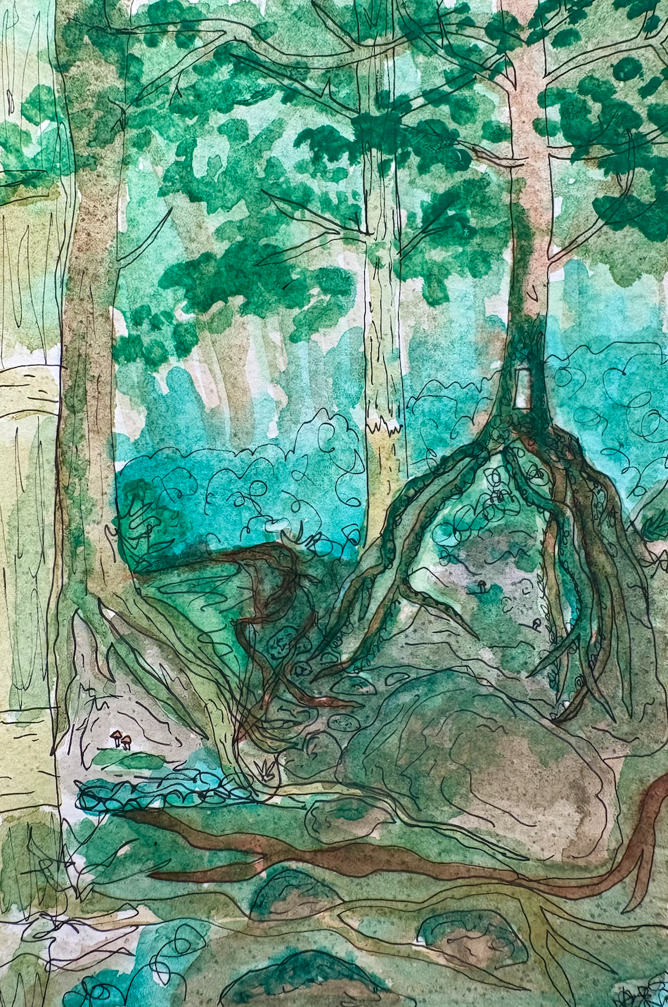 Long Trail Watercolor Print: Day 18