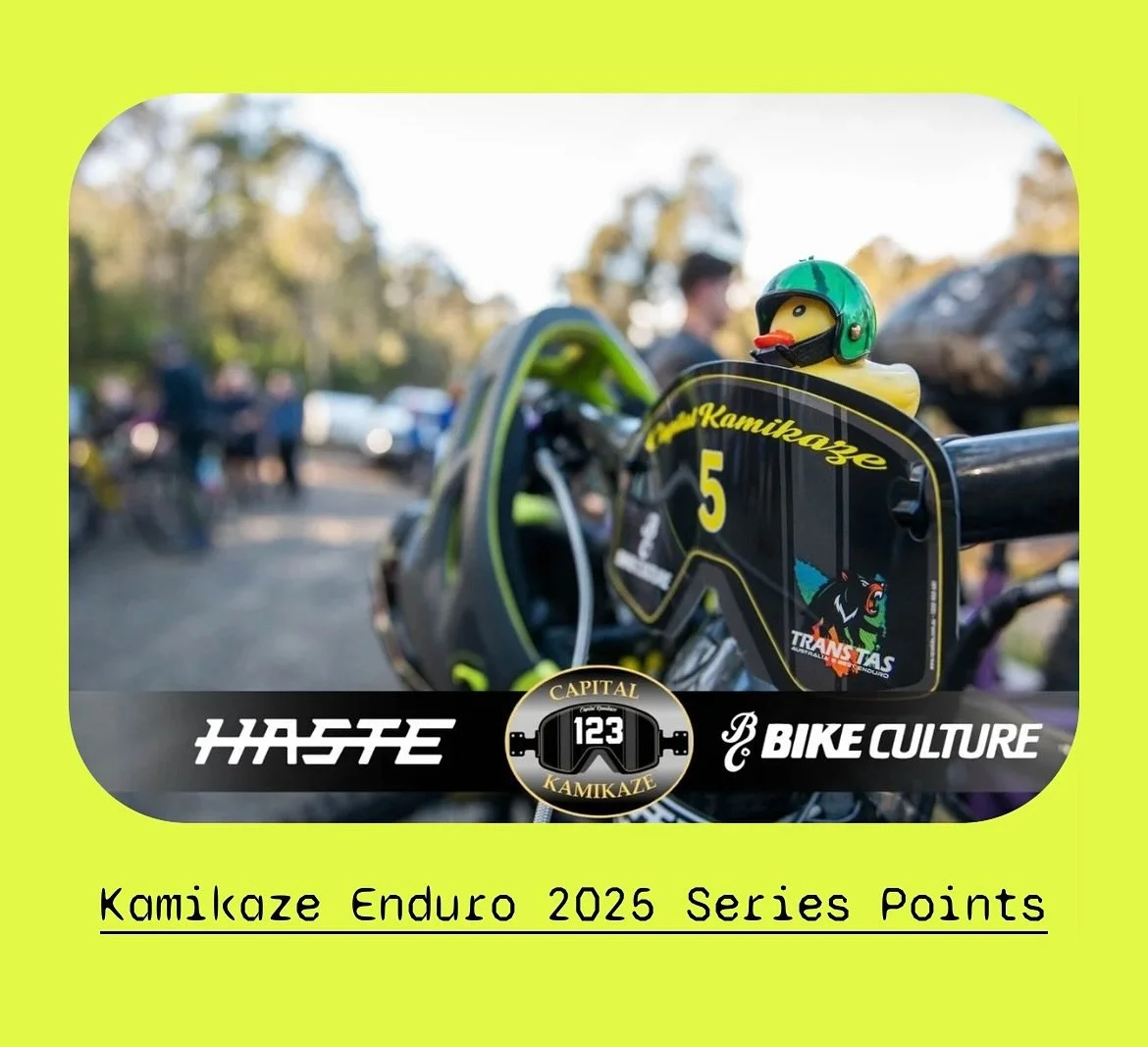 🏆 Who will be crowned Kamikaze Enduro Champion 2025?
It all comes down to this Sunday! 🔥Register now! 
Check out the current standings in the RESULTS section of our website 👀
@bikeculturecanberra @_hastemtb @majurapines @mtbnarooma @bbmtbofficial 