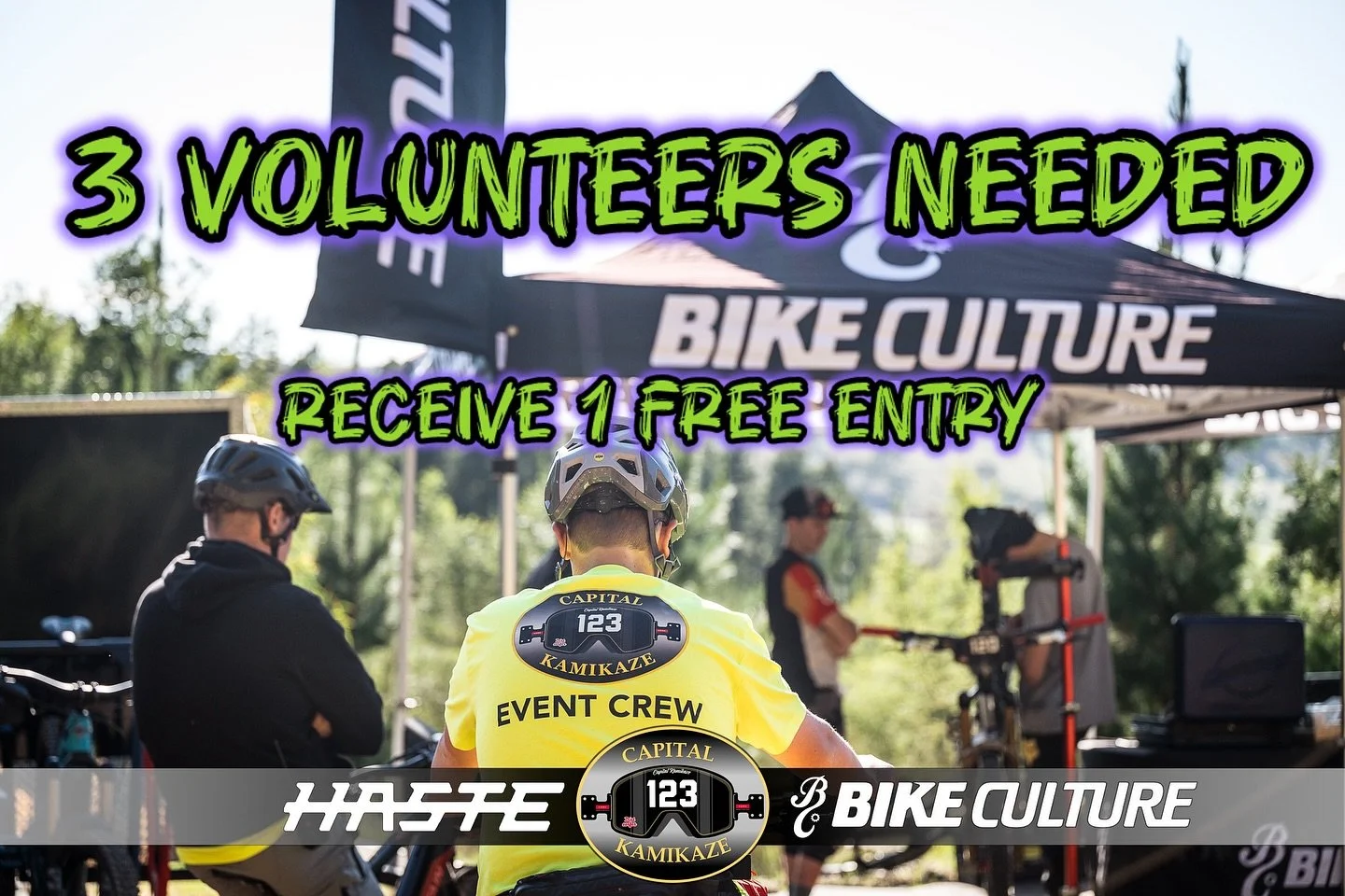Start marshals required for Sundays race. In return you&rsquo;ll get 1 free entry to Sundays race or future races, for yourself or someone you know 🙌🏻 Just DM us if you can help out.
@bikeculturecanberra @_hastemtb @majurapines 
-
#capitalkaikaze #