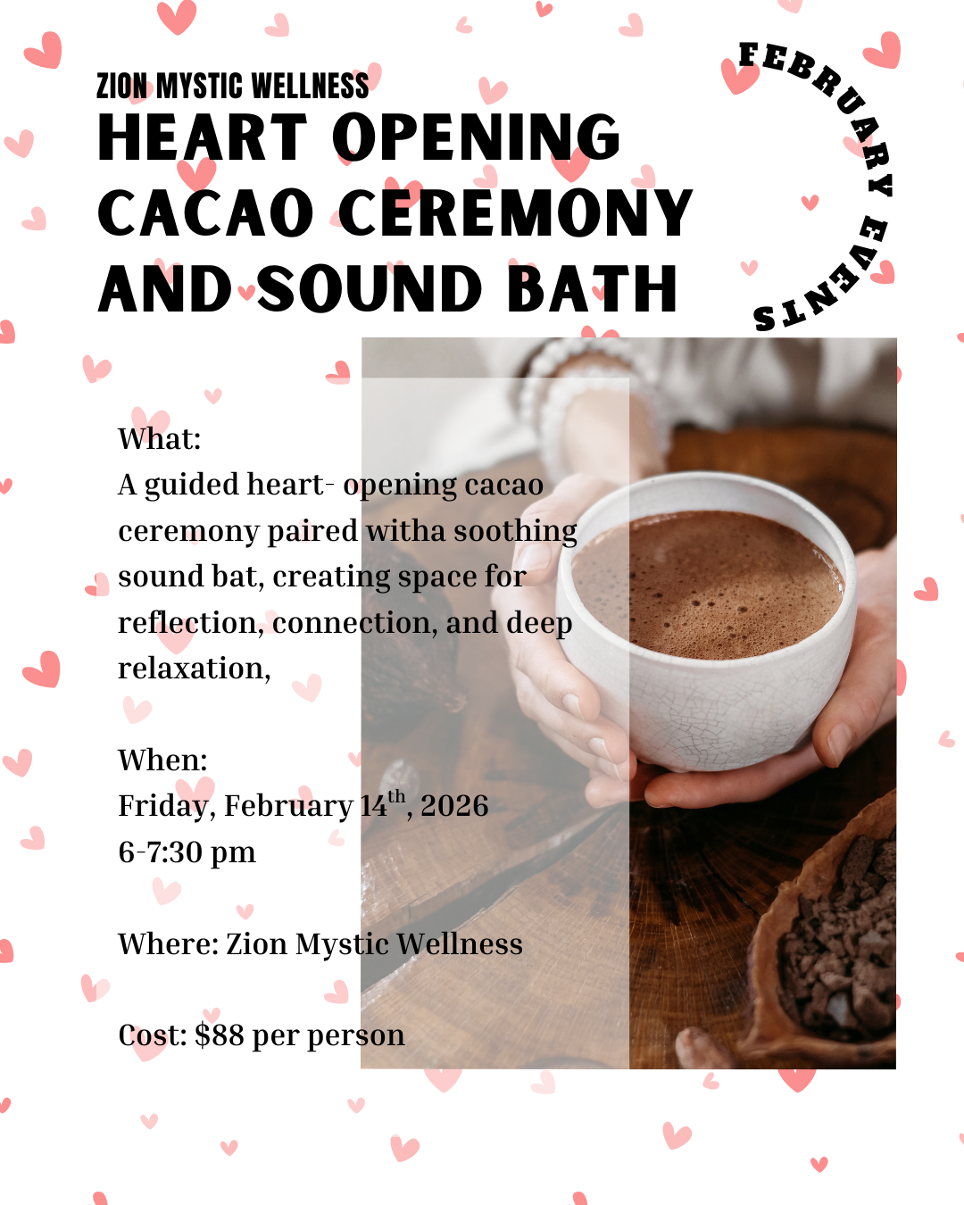 Heart Opening Cacao Ceremony & Sound Bath