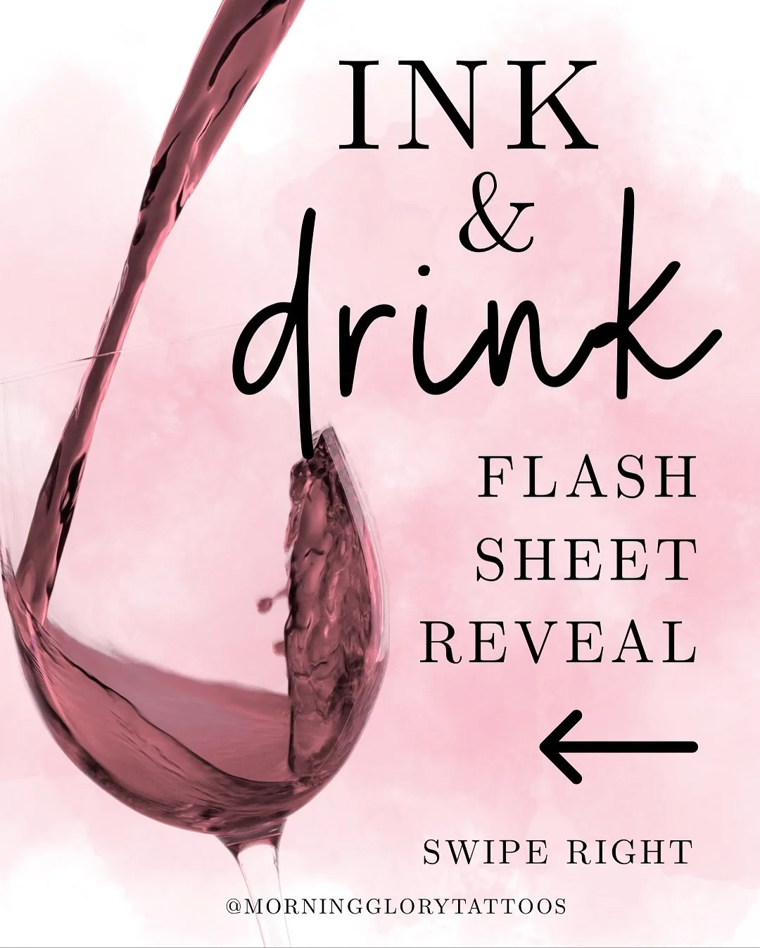 A taste of our Ink &amp; Drink flash drop 👀
These designs will be available November 14th, 5&ndash;8 PM &mdash; one night only!

✨ A portion of proceeds from the flash tattoos will be donated to the Black Rock Food Pantry 🖤

Don&rsquo;t forget to R