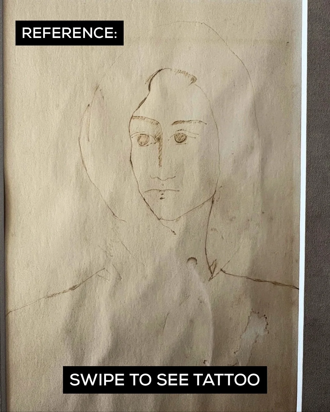 A portrait drawn by her mom, now carried with her forever. 🖤 @kimdracula.ink 

#MorningGloryTattoo #TattooStory #CustomTattoo #LineworkTattoo #SentimentalTattoo #FineLineTattoo #TattooArt #TattooInspo #MomAndDaughter #PersonalTattoo #HandDrawnTattoo