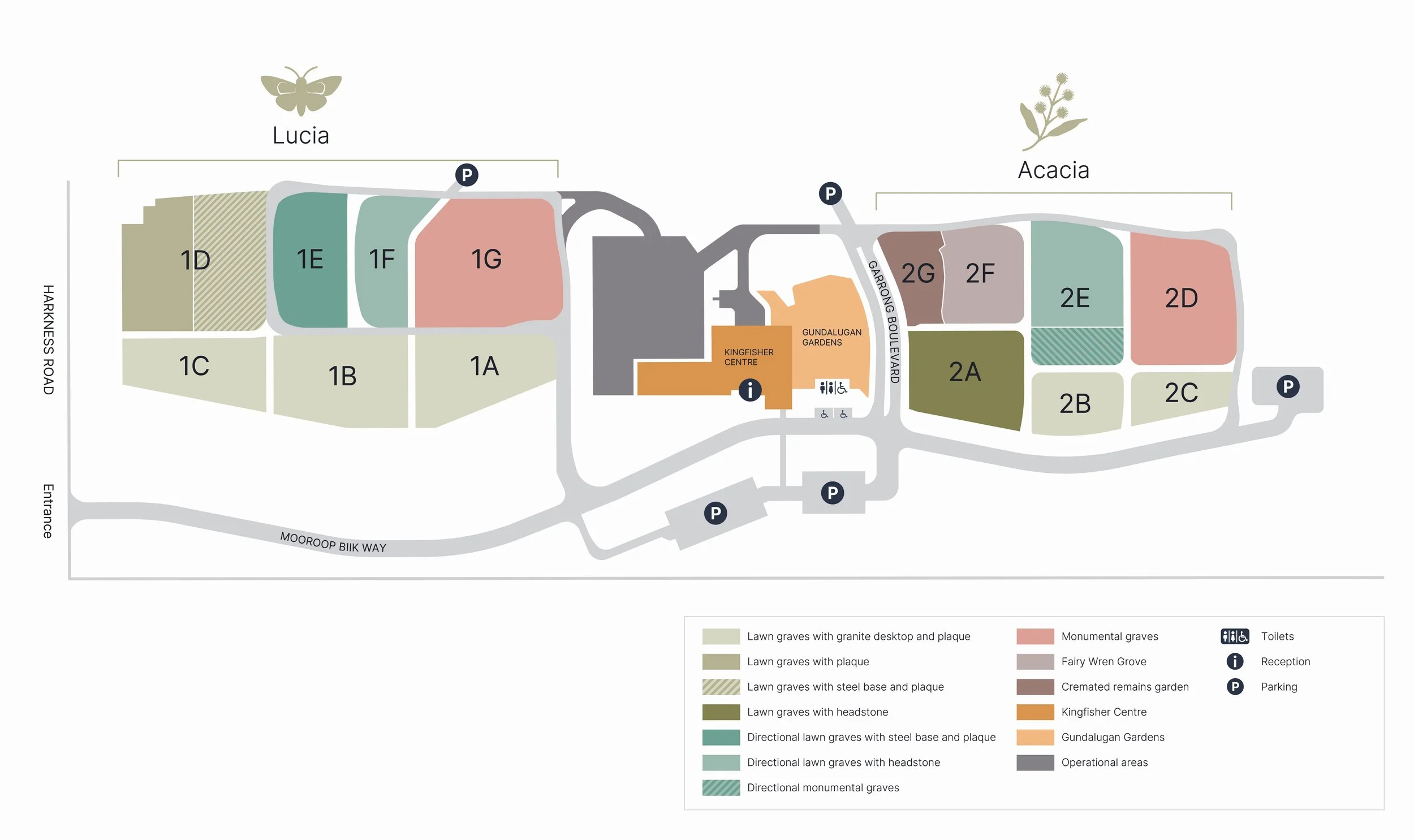 Harkness Memorial Park map