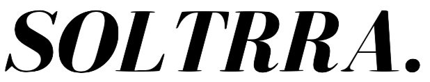 The word SOLTRRA in bold, stylized black font on a white background.