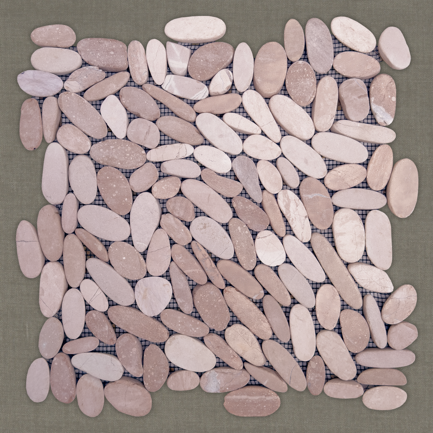 SAMUDRA - Lotus | 12" x 12" | Pebble Mosaic