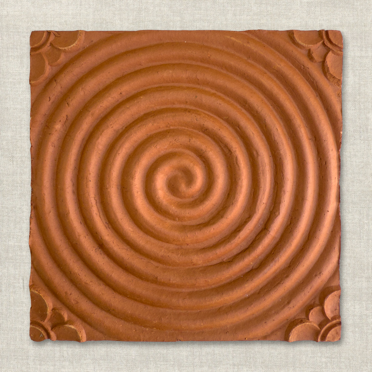 Eternal Flow | 8" x 8" | Terracotta Tile