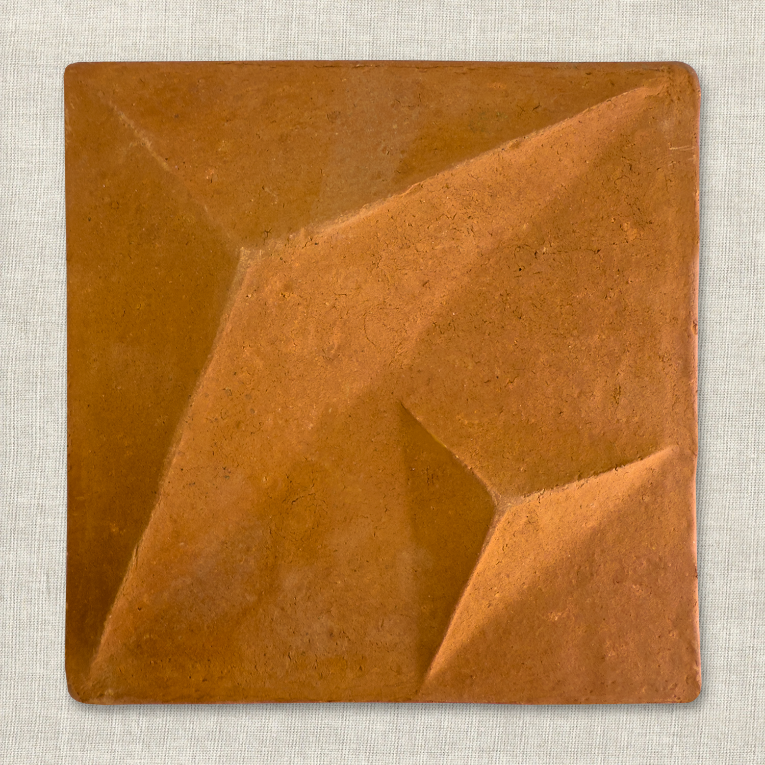 Solar Rise | 8" x 8" | Terracotta Tile