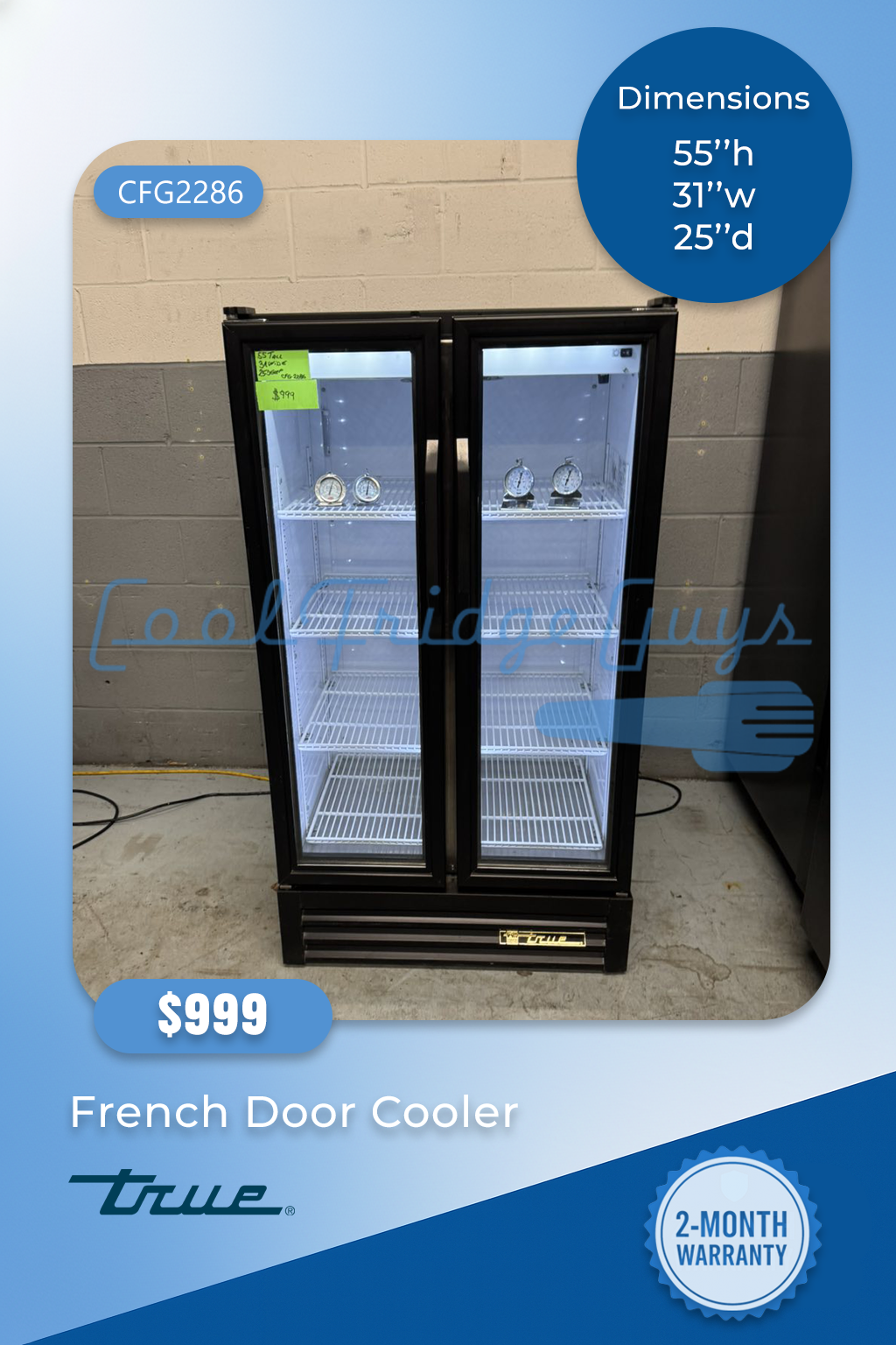 True French Door Cooler