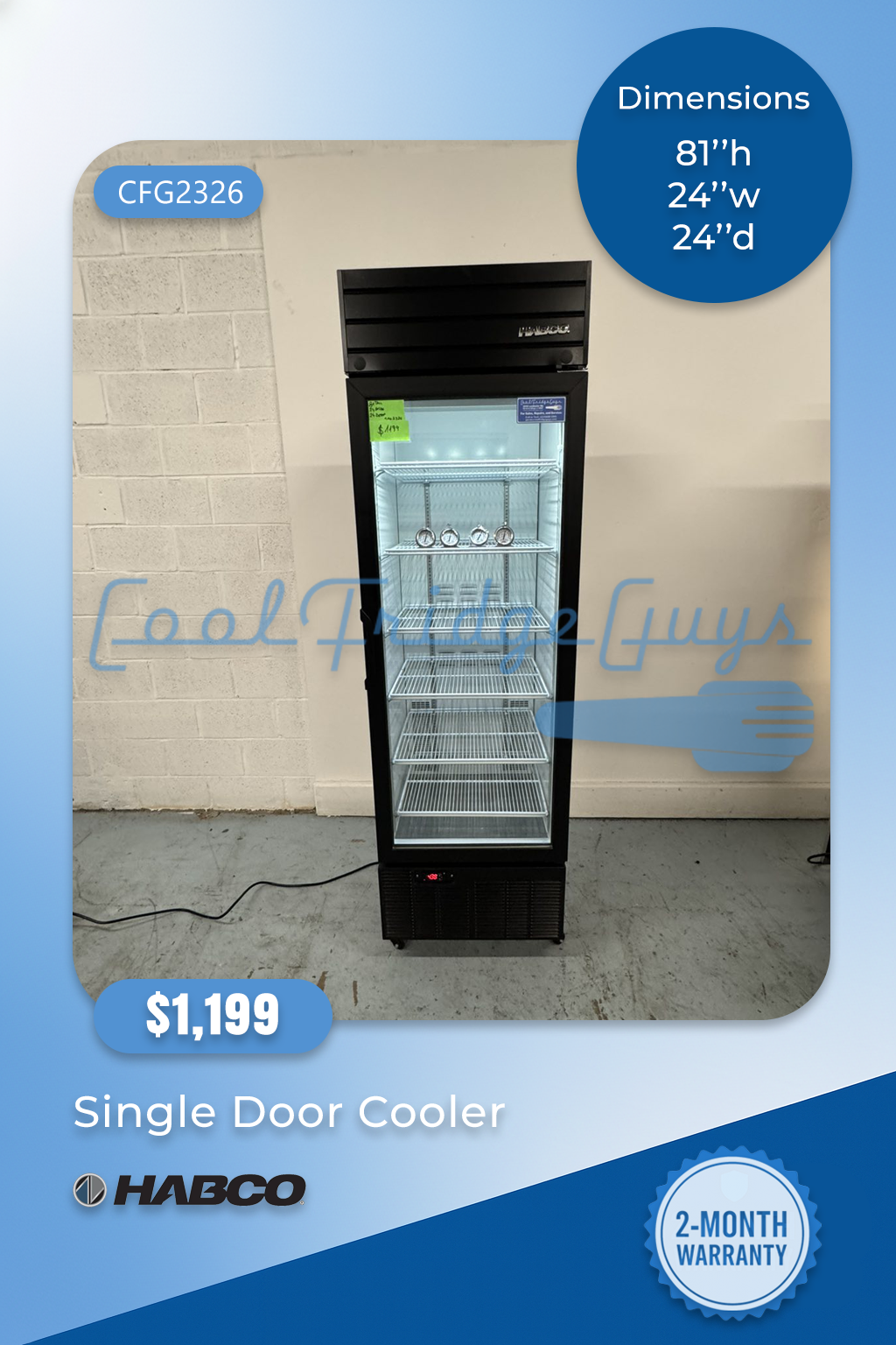 Habco Single Door Cooler