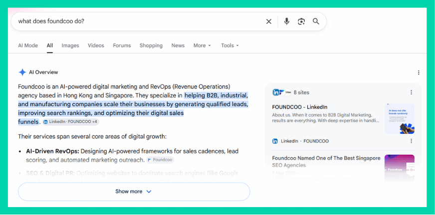how AI describes your brand