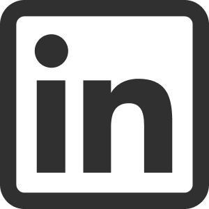 LinkedIn logo with black background and white letters