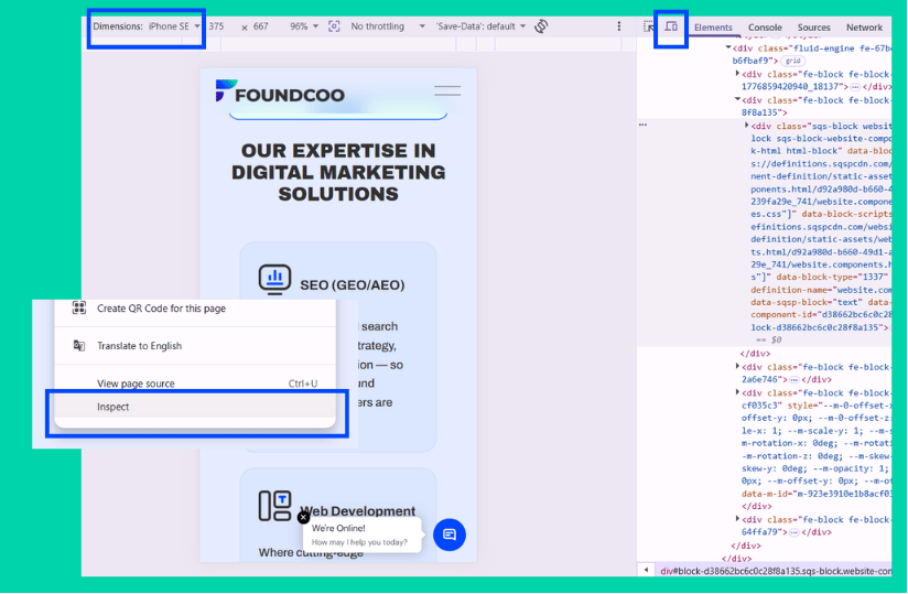 mobile friendly website