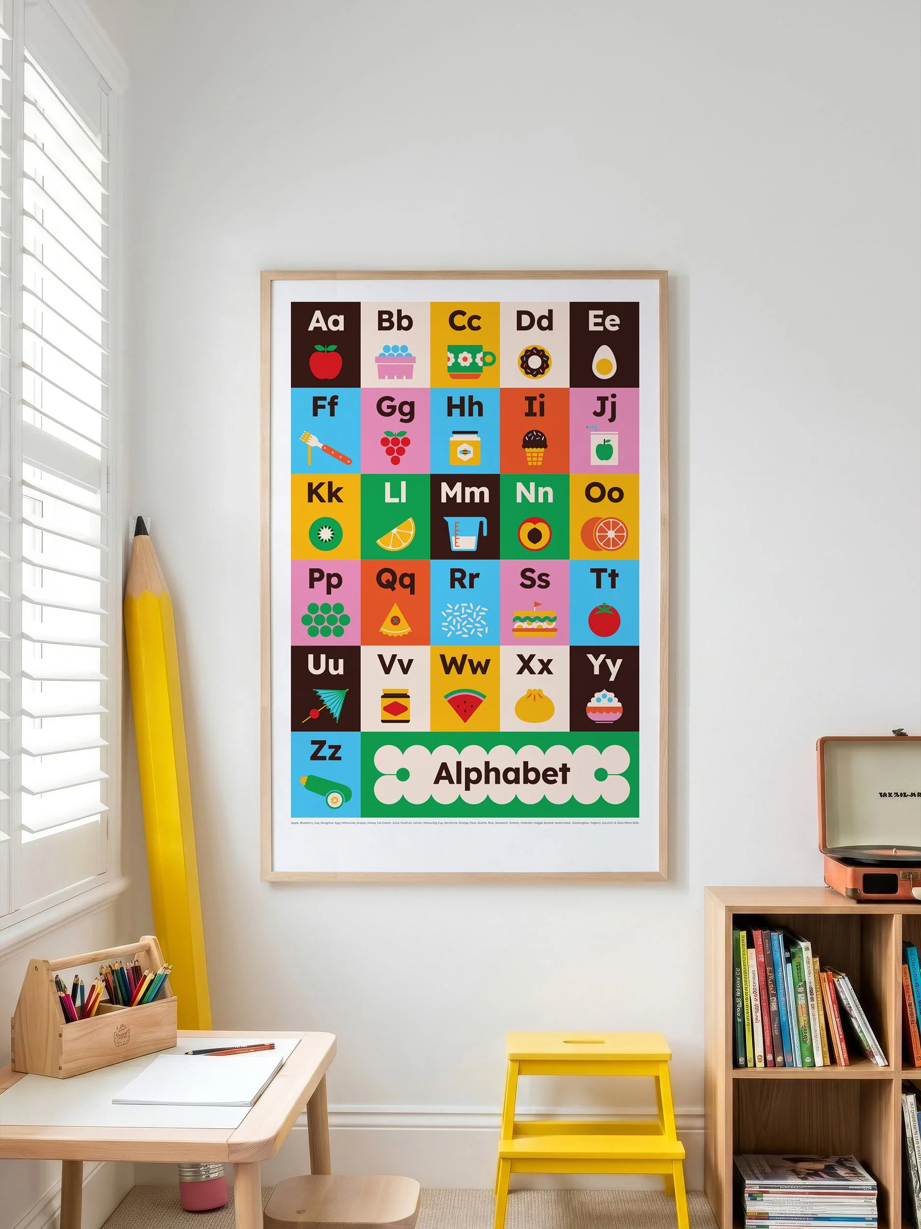 Food Alphabet Poster
