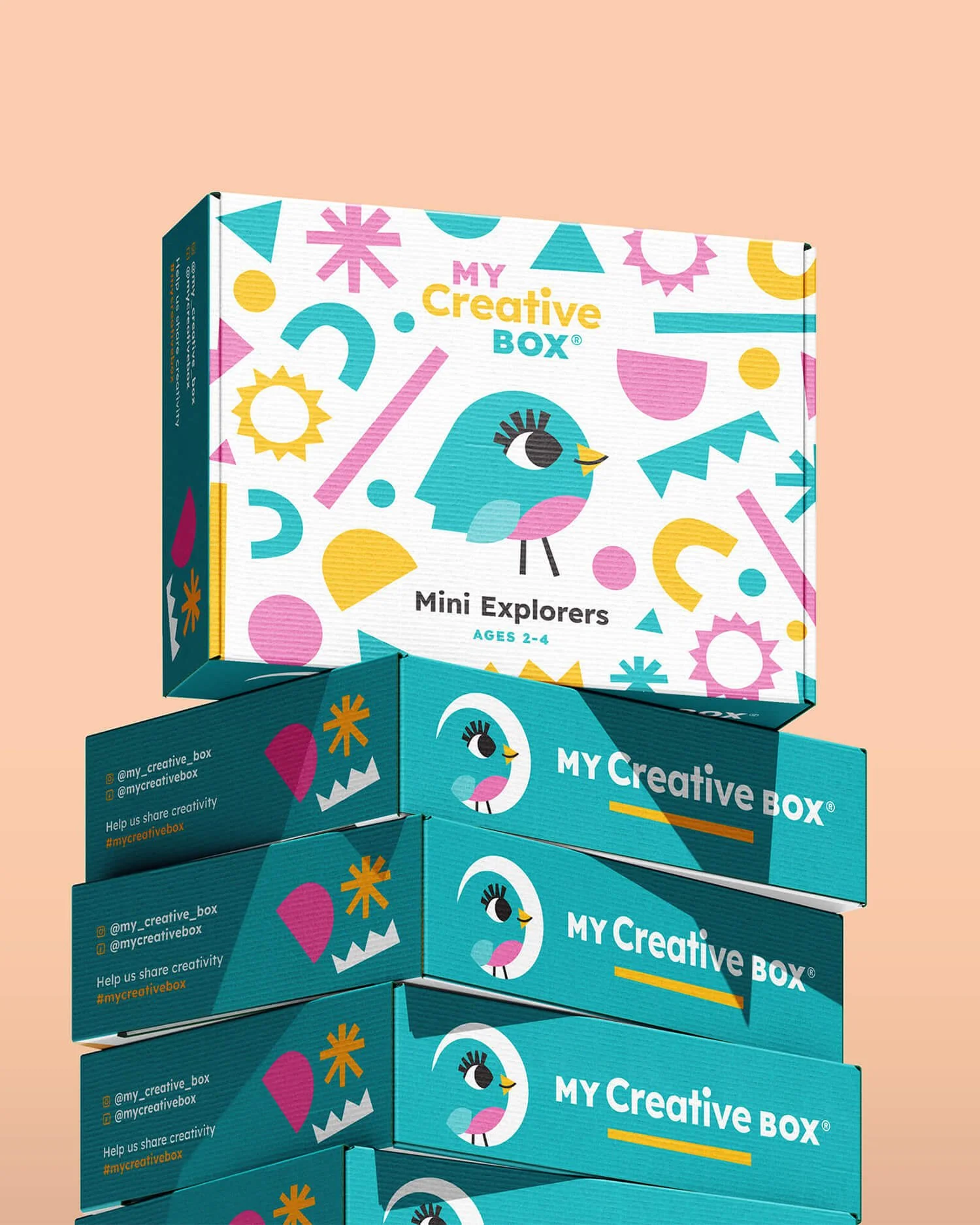 Children's activity box packaging design
