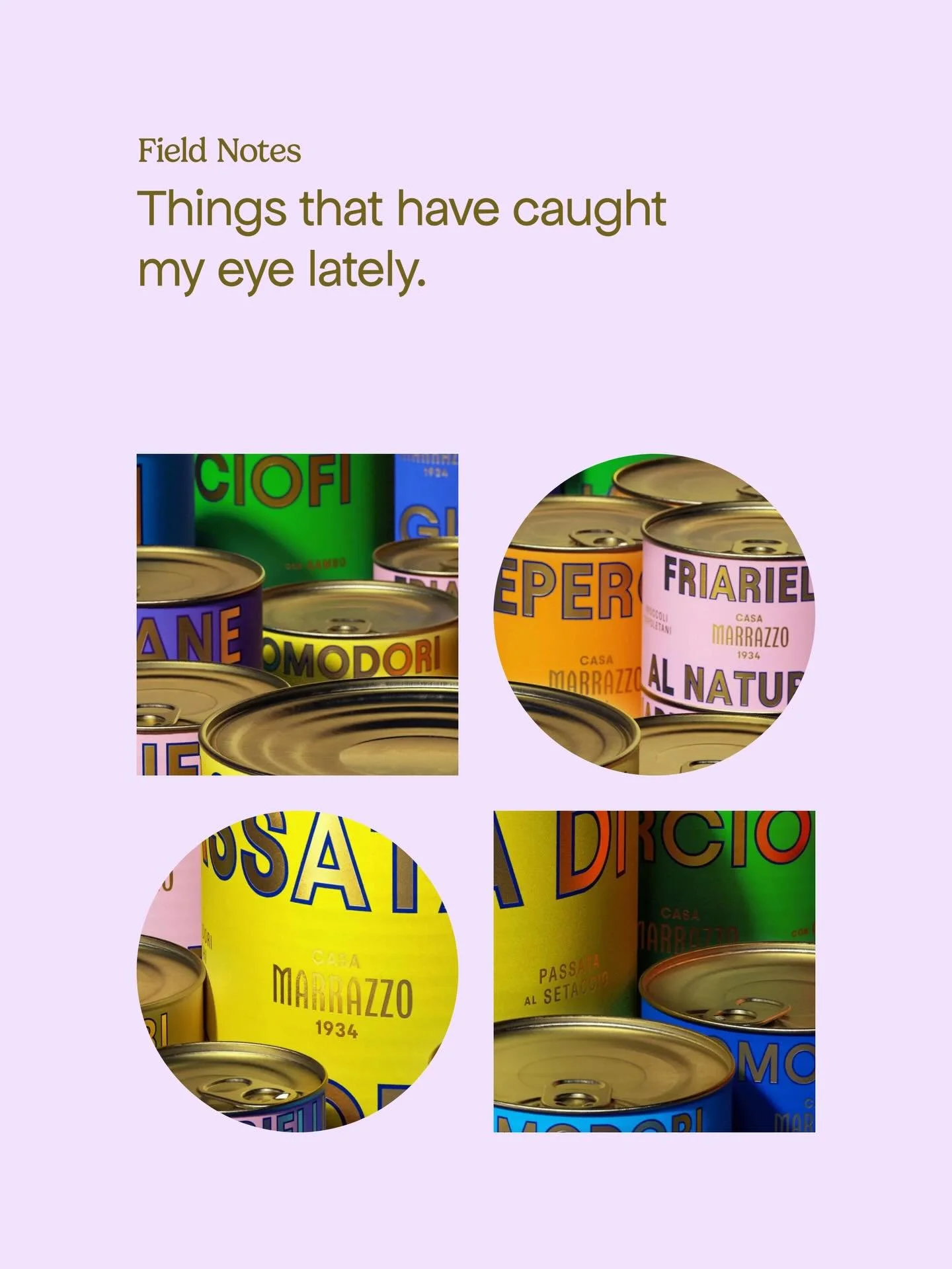 A collection of things that have caught my eye lately.