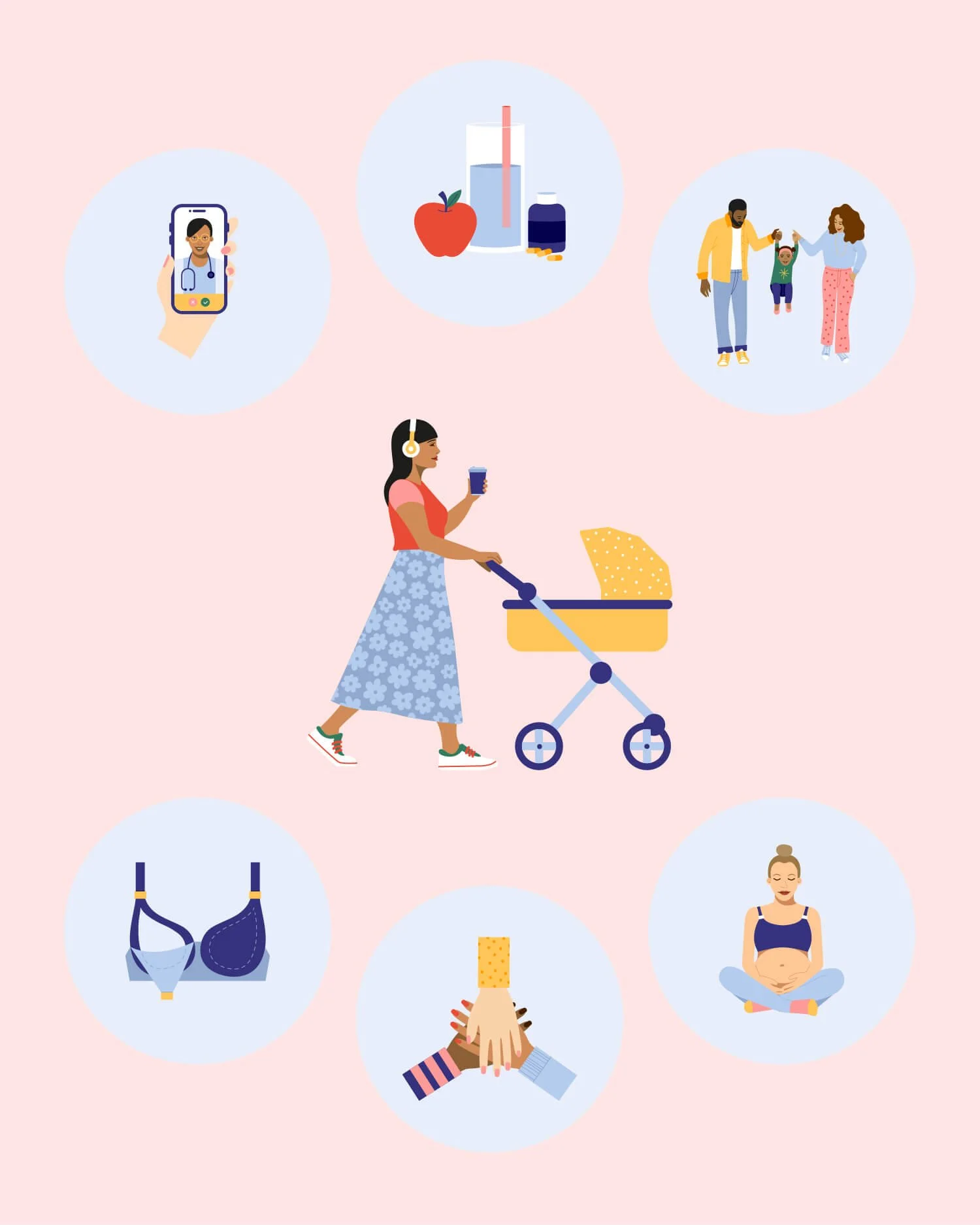  Family Health Platform Illustrations