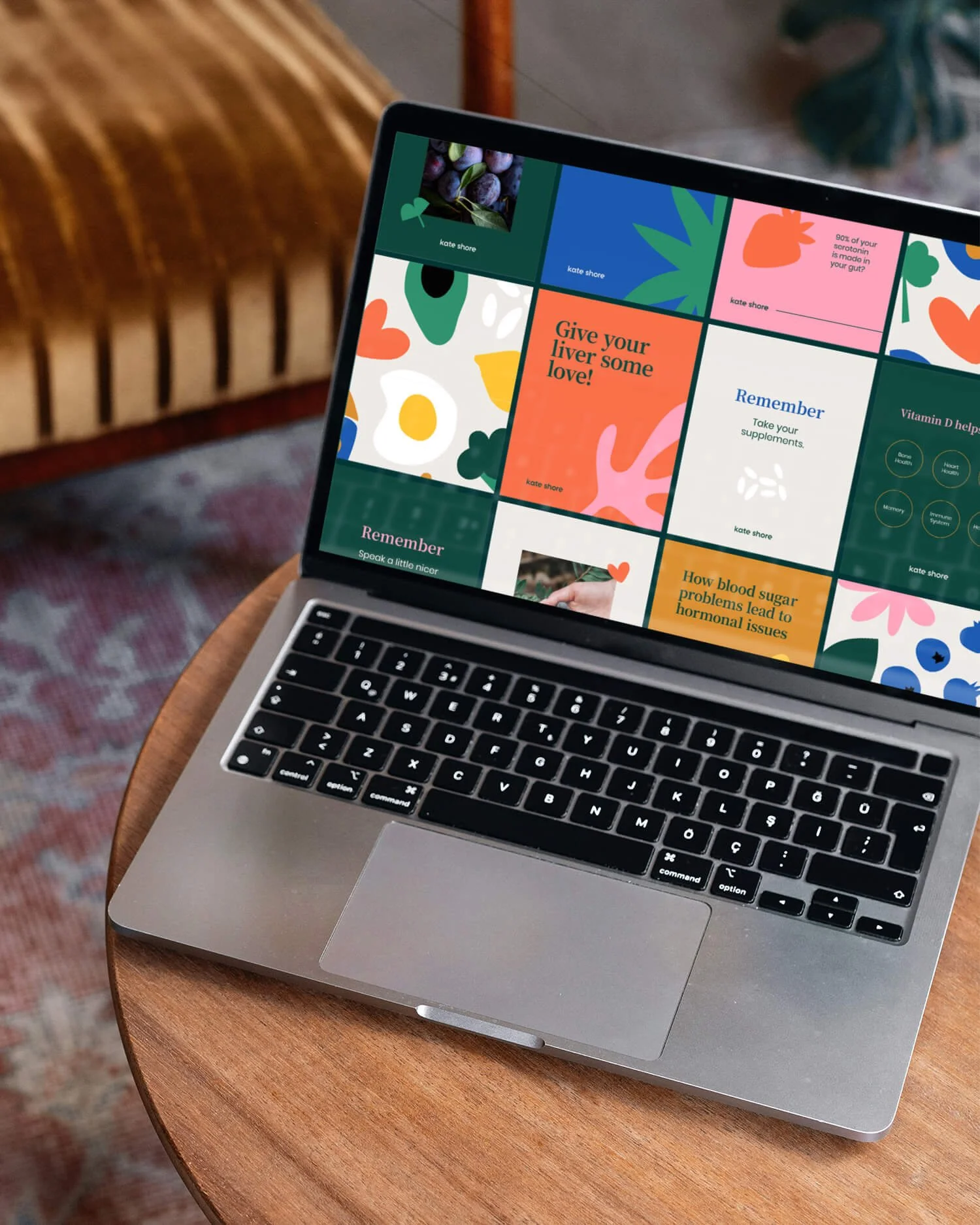 Naturopath Social Media Templates Laptop