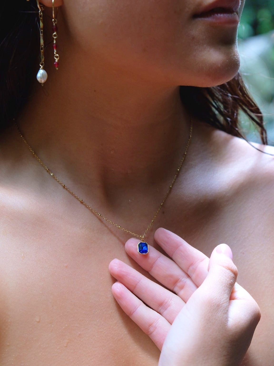 Azure Drop Necklace