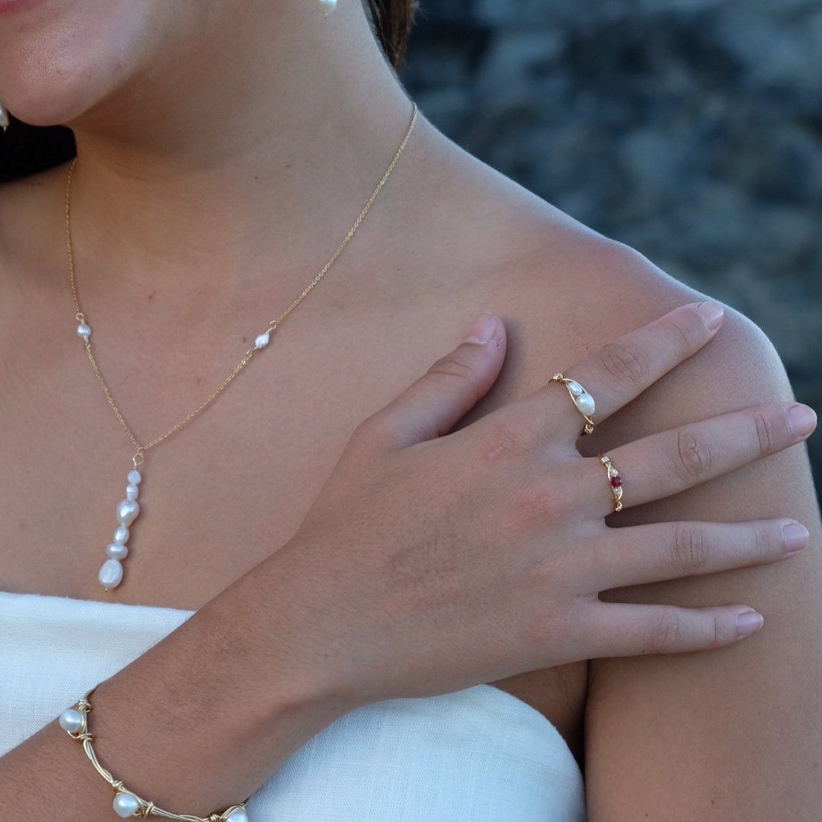 Pearl Cairn Necklace