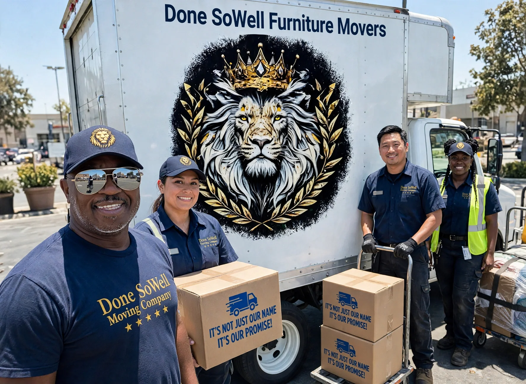 Done SoWell Moving Company crew — Sacramento movers, local and long distance moving company