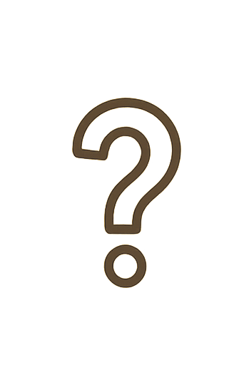 A large gold question mark on a black background.