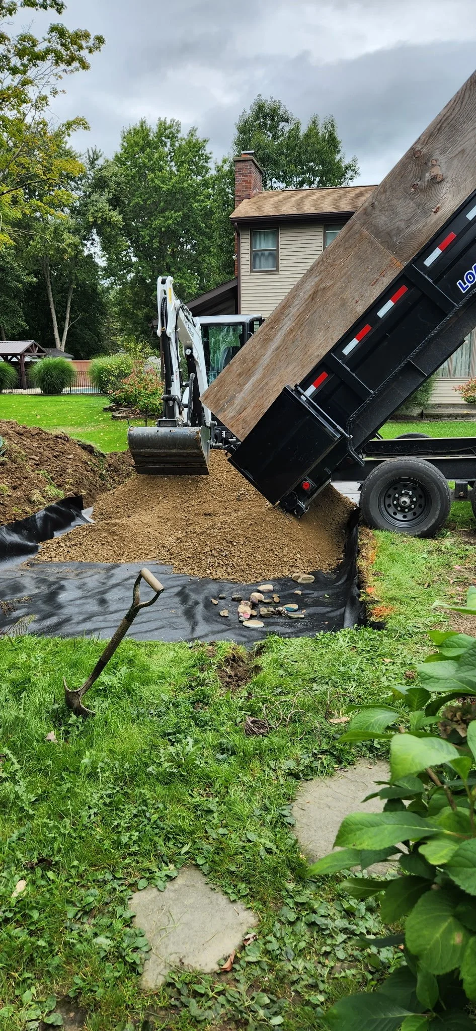 Crushed stone for the base