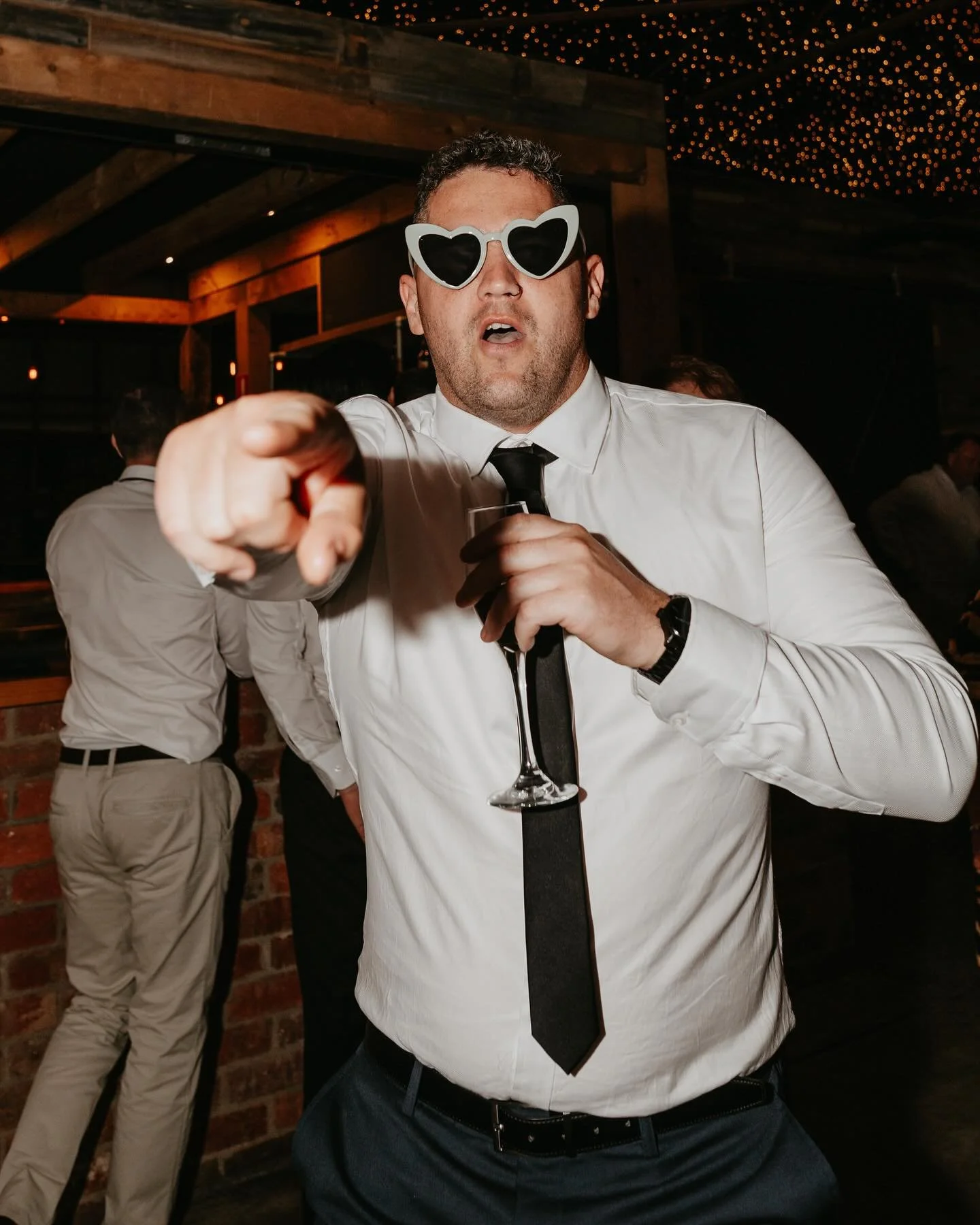 A pair of sunglasses - the mvp on the dance floor π