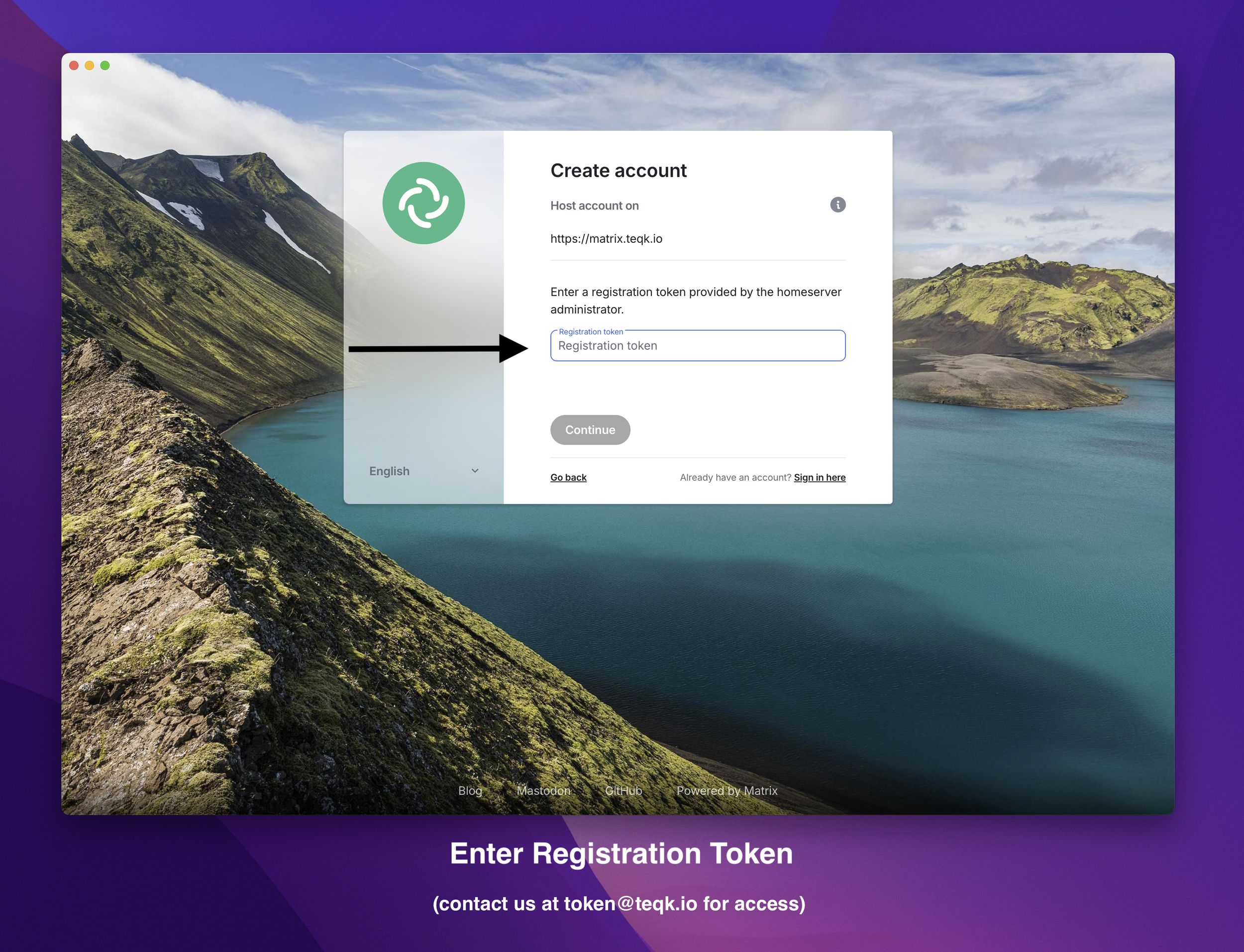 6. Enter Registration Token.png