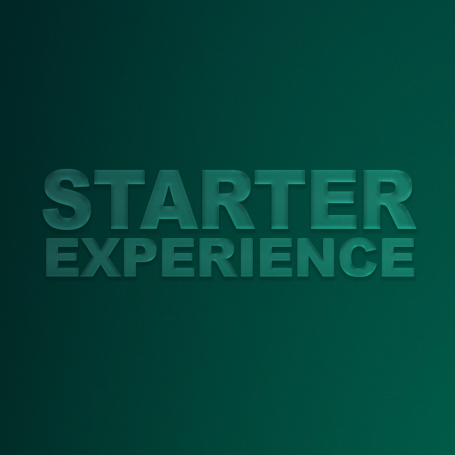 Text that states "Starter Experience"