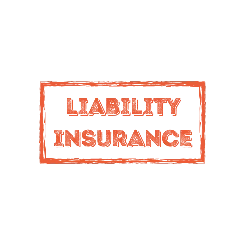 Text reading "LABILITY INSURANCE" in red with black outline on a white background.
