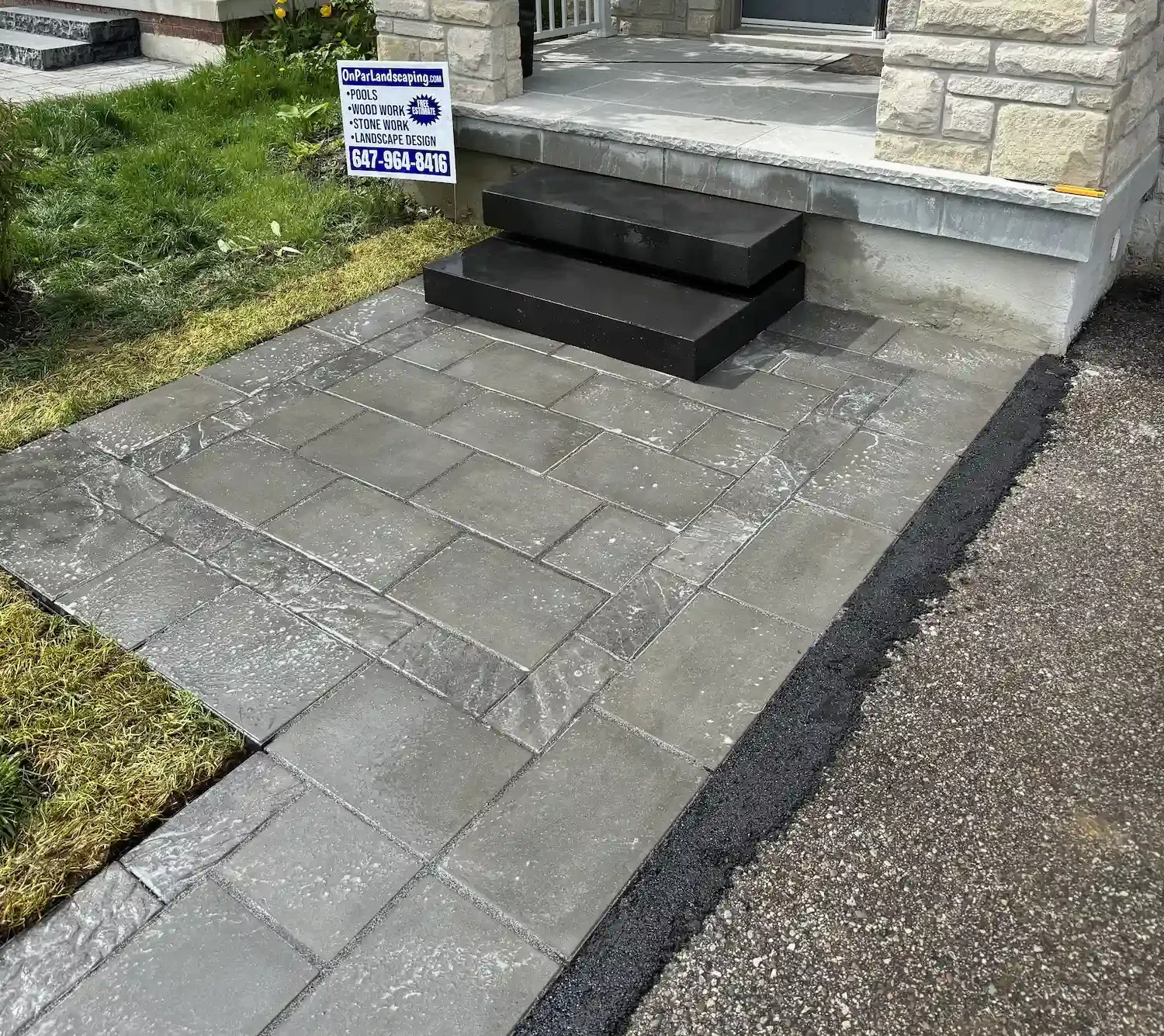 interlocking walkway cost Toronto finished Toronto landscaping project
