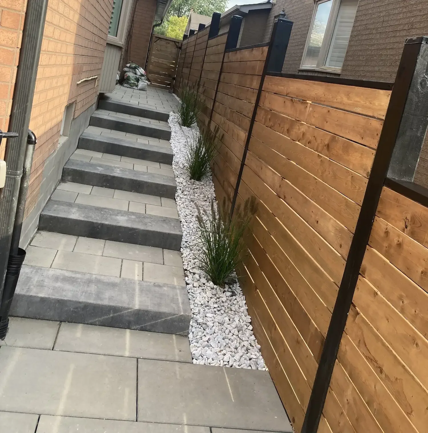 interlocking walkway cost Toronto comfortable width