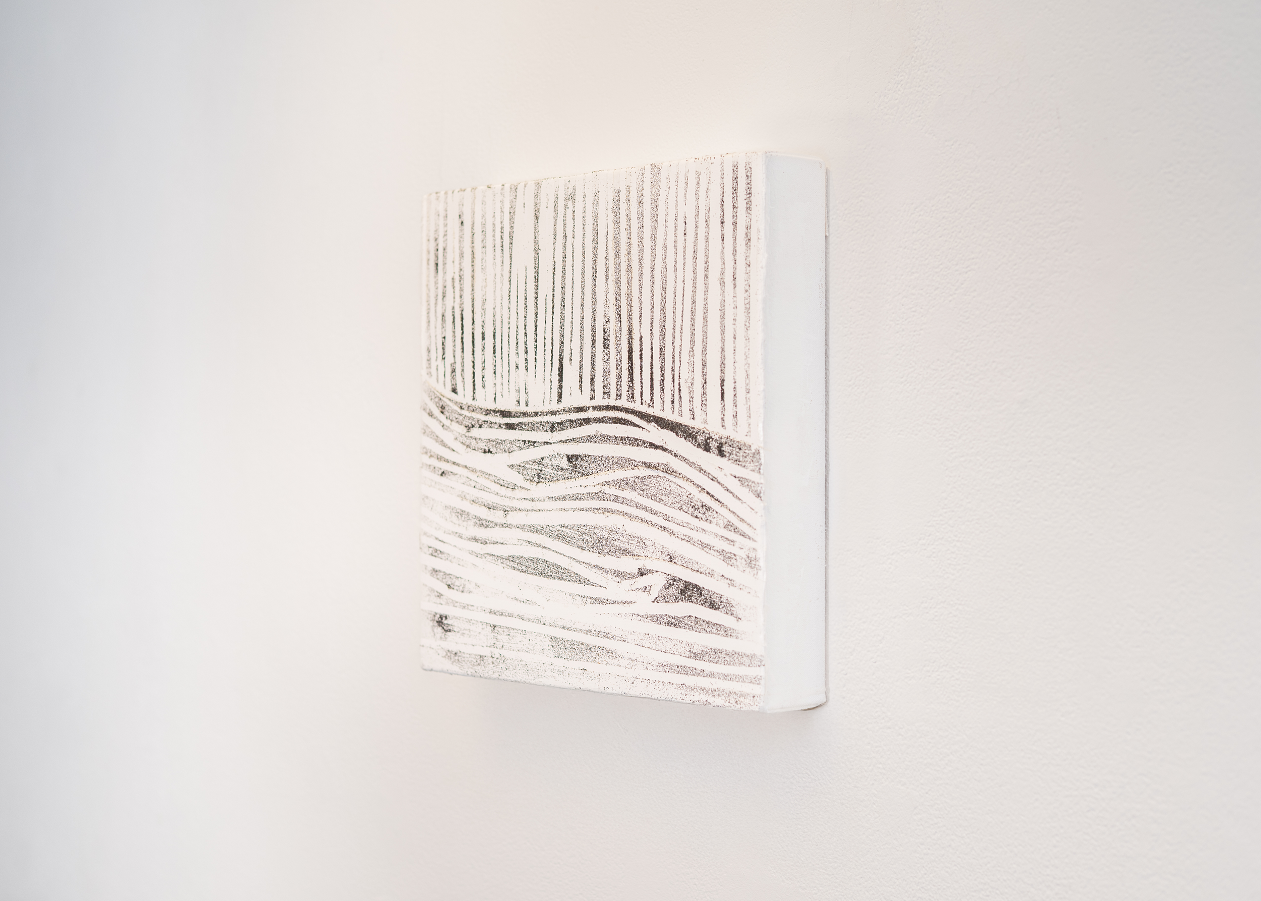 Nature Speaks | Acrylic, sand on canvas, 12" x 12", 2025