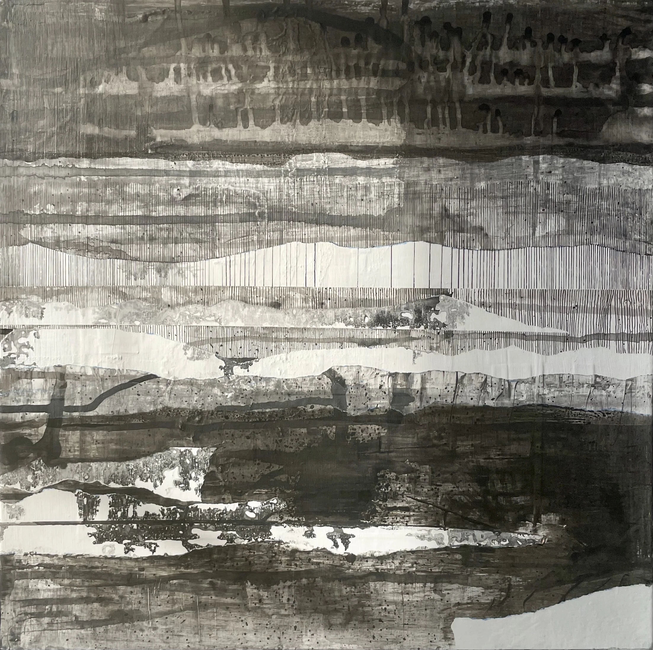 Myth Making
Acrylic, ink on canvas
18" x 18"
2022