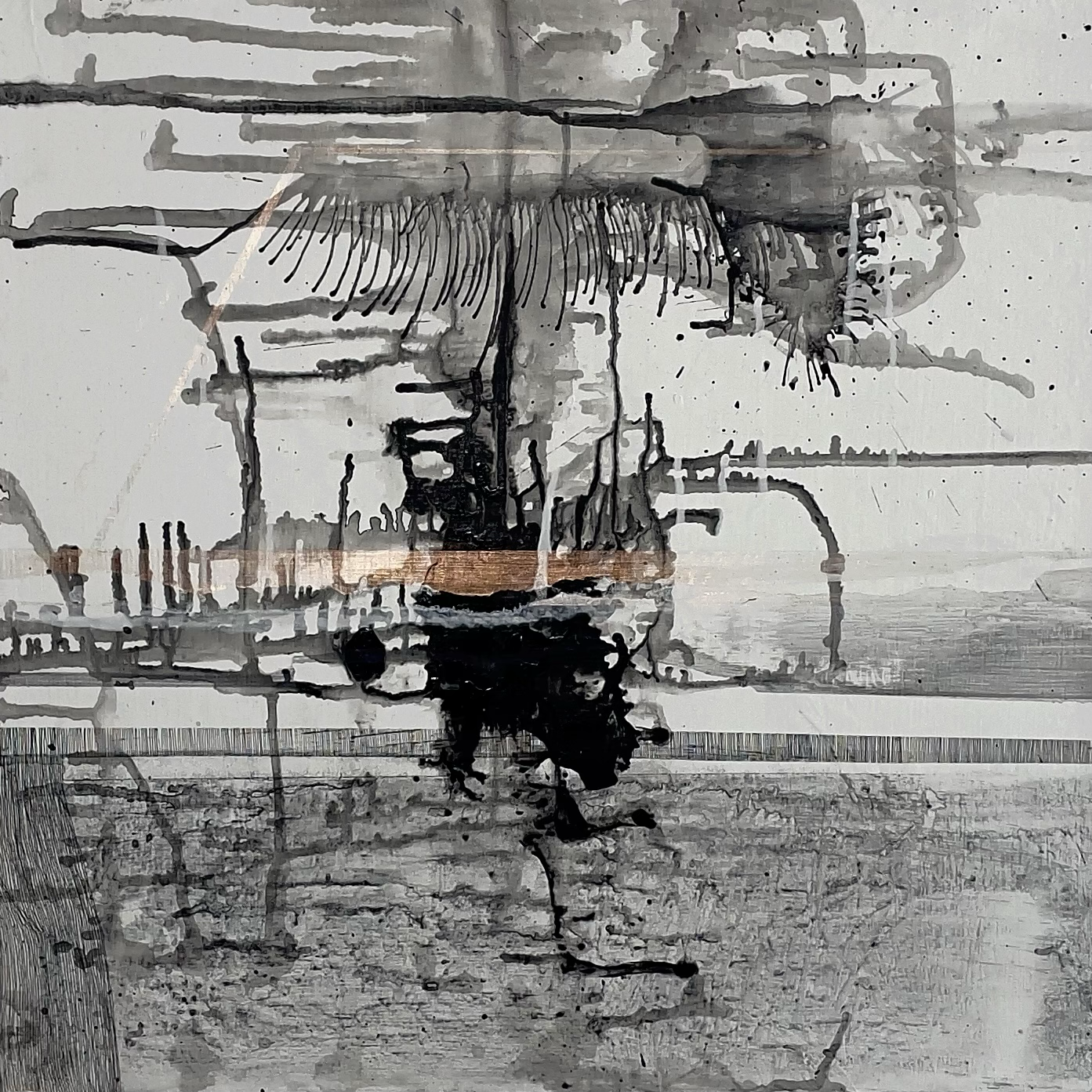 Algorithm by Association
Acrylic, ink, on canvas
18" x 18"
2022