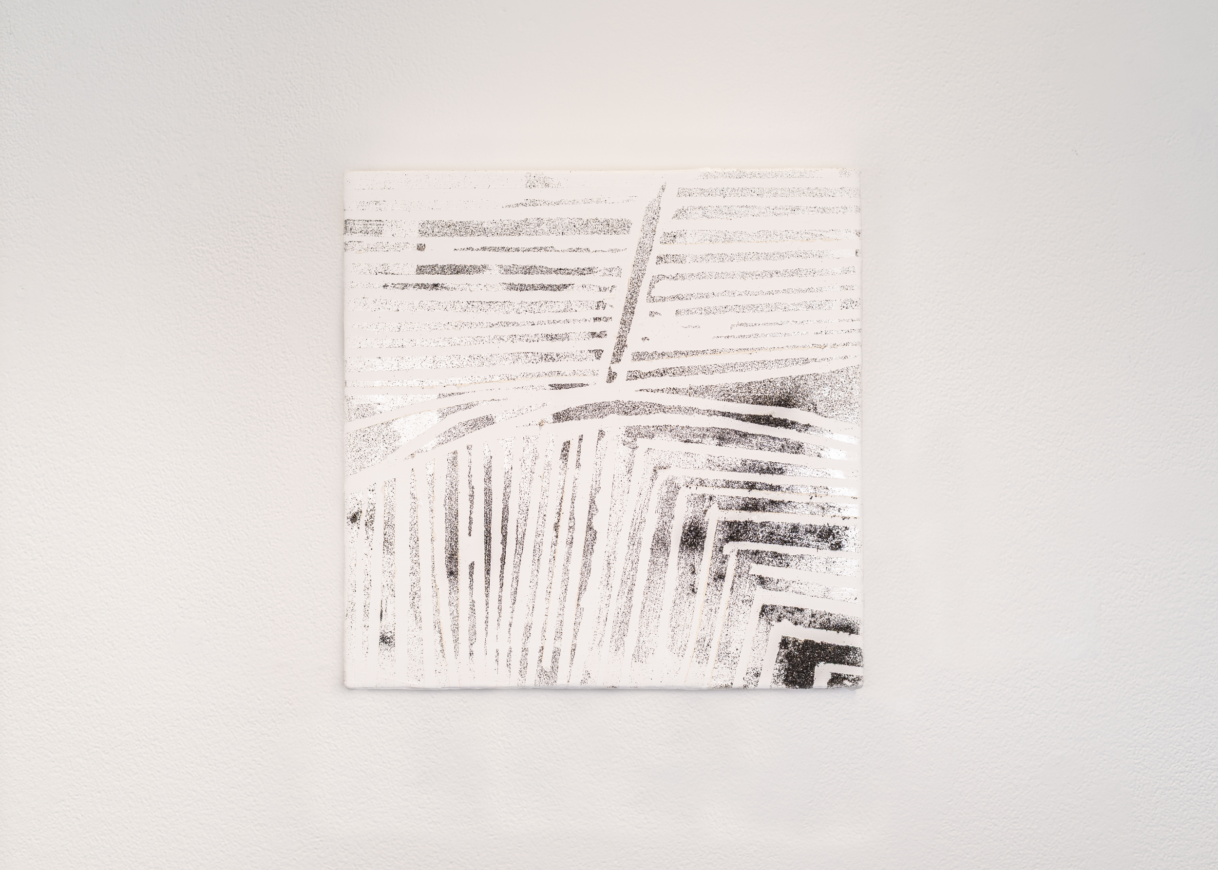 Paths Once Traveled | Acrylic, sand on canvas, 12" x 12", 2025