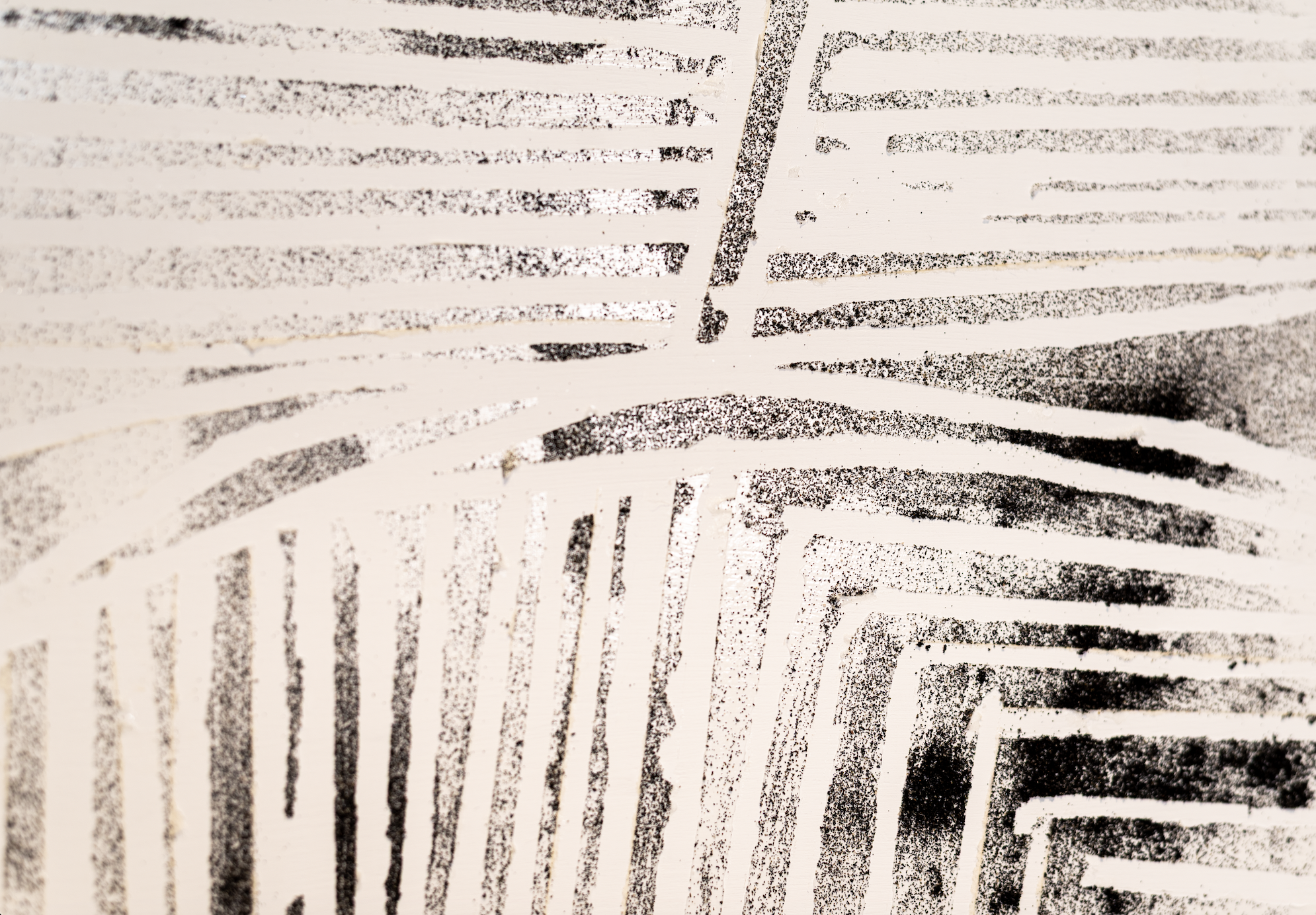 Paths Once Traveled | Acrylic, sand on canvas, 12" x 12", 2025