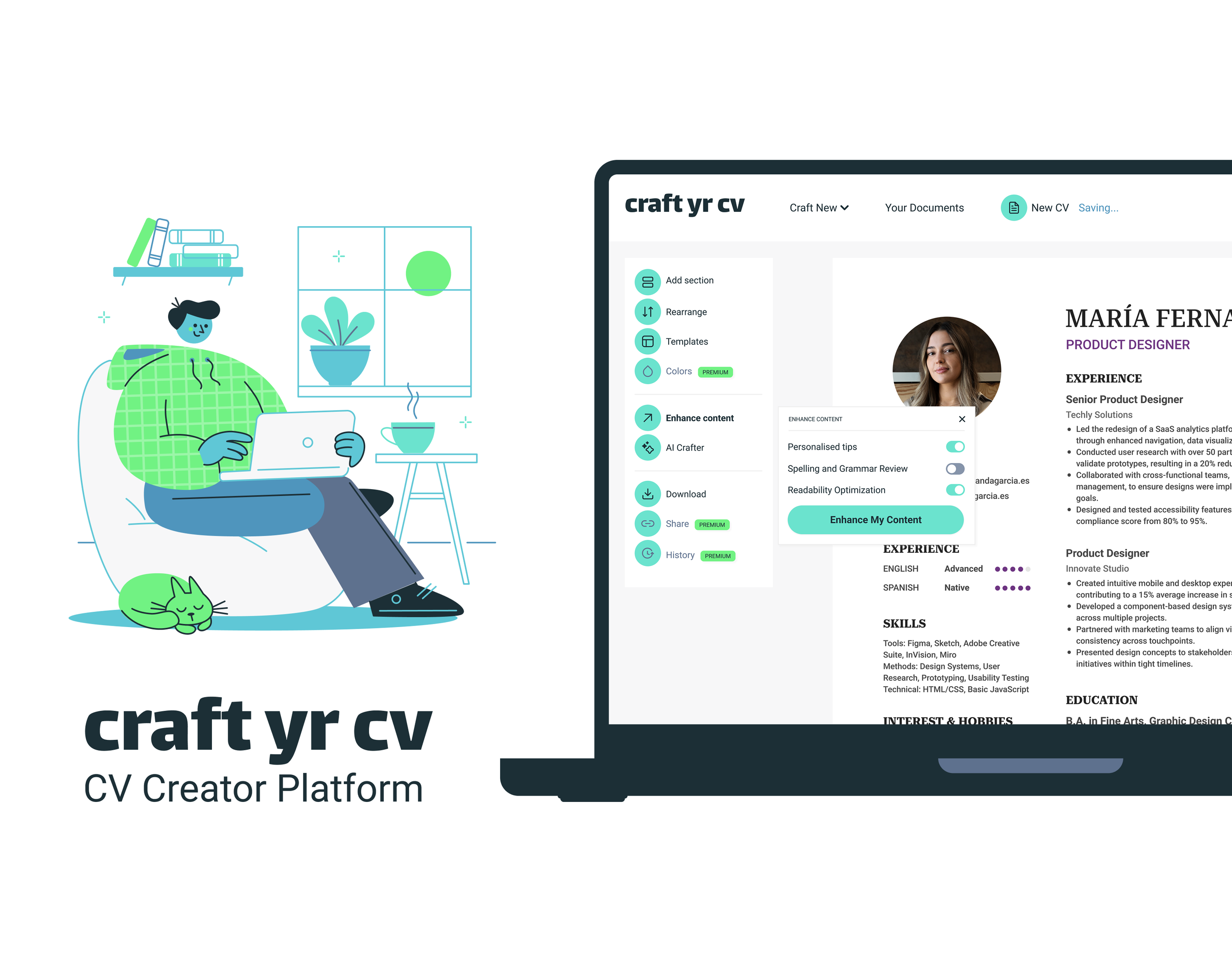 Craft Yr CV CV Creator Platform