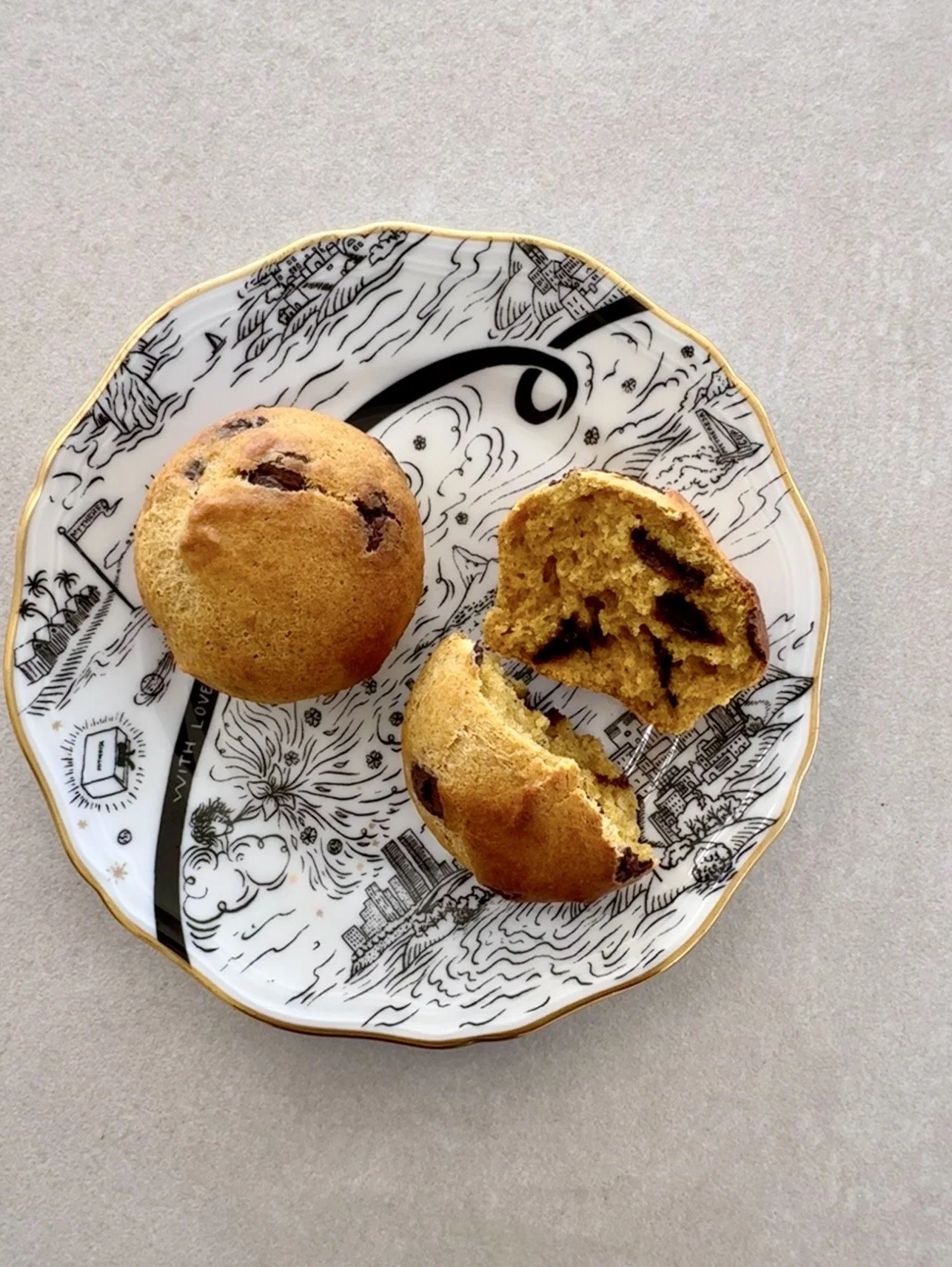 Beauty Pumpkin Spice Choc Chip Muffins