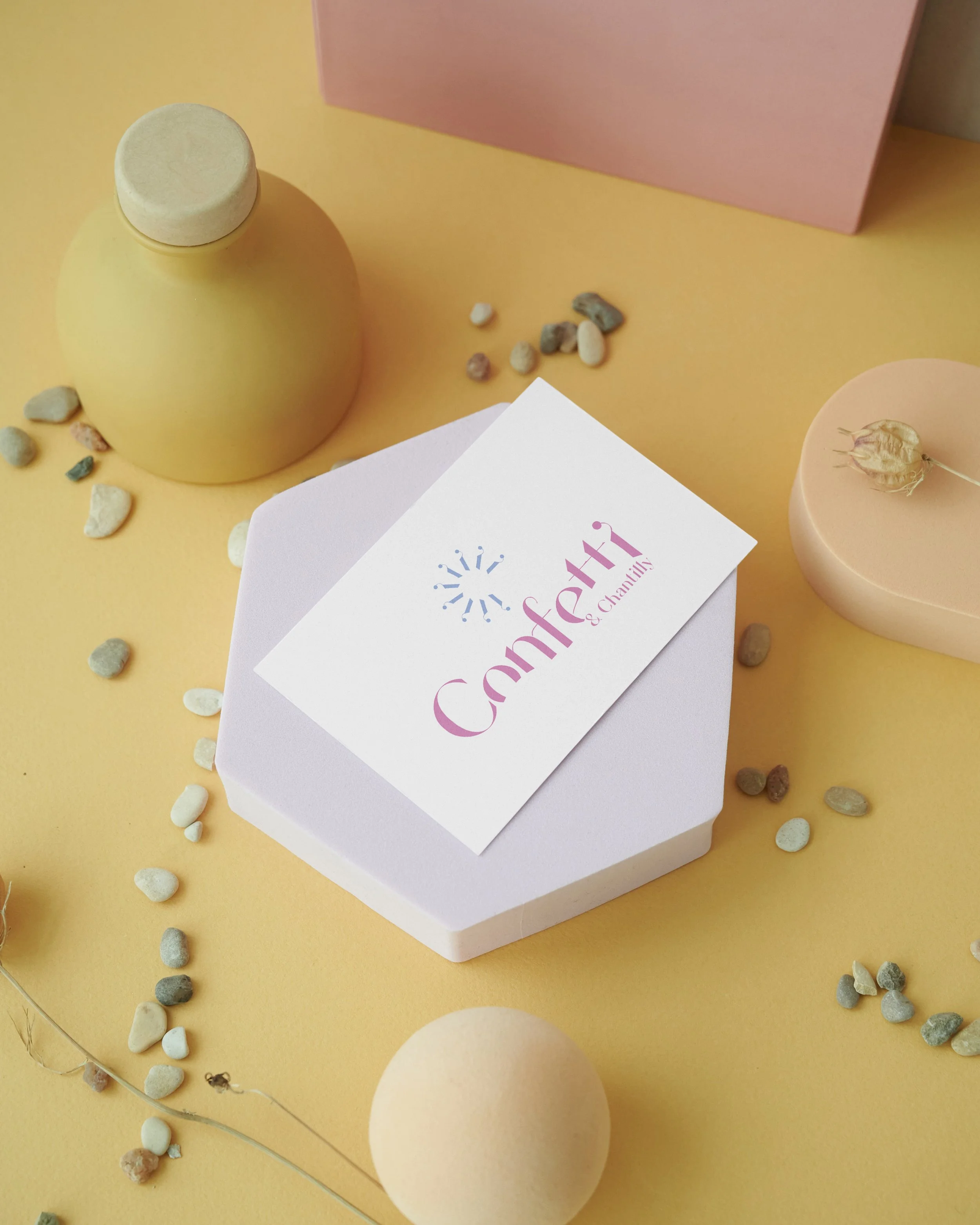 Carte de visite Confetti & Chantilly Mko Graphic Studio