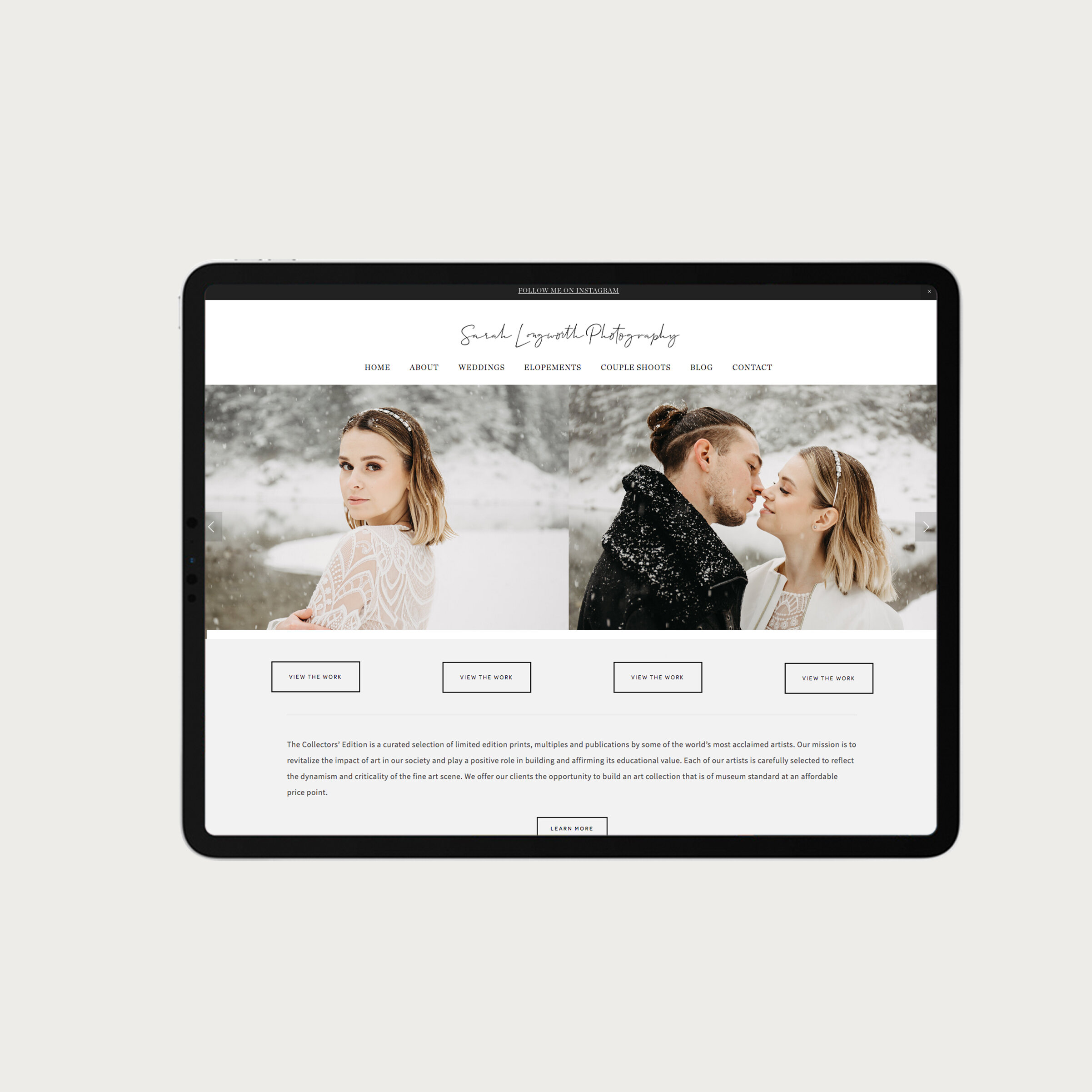 Squarespace for Wedding Photographers
