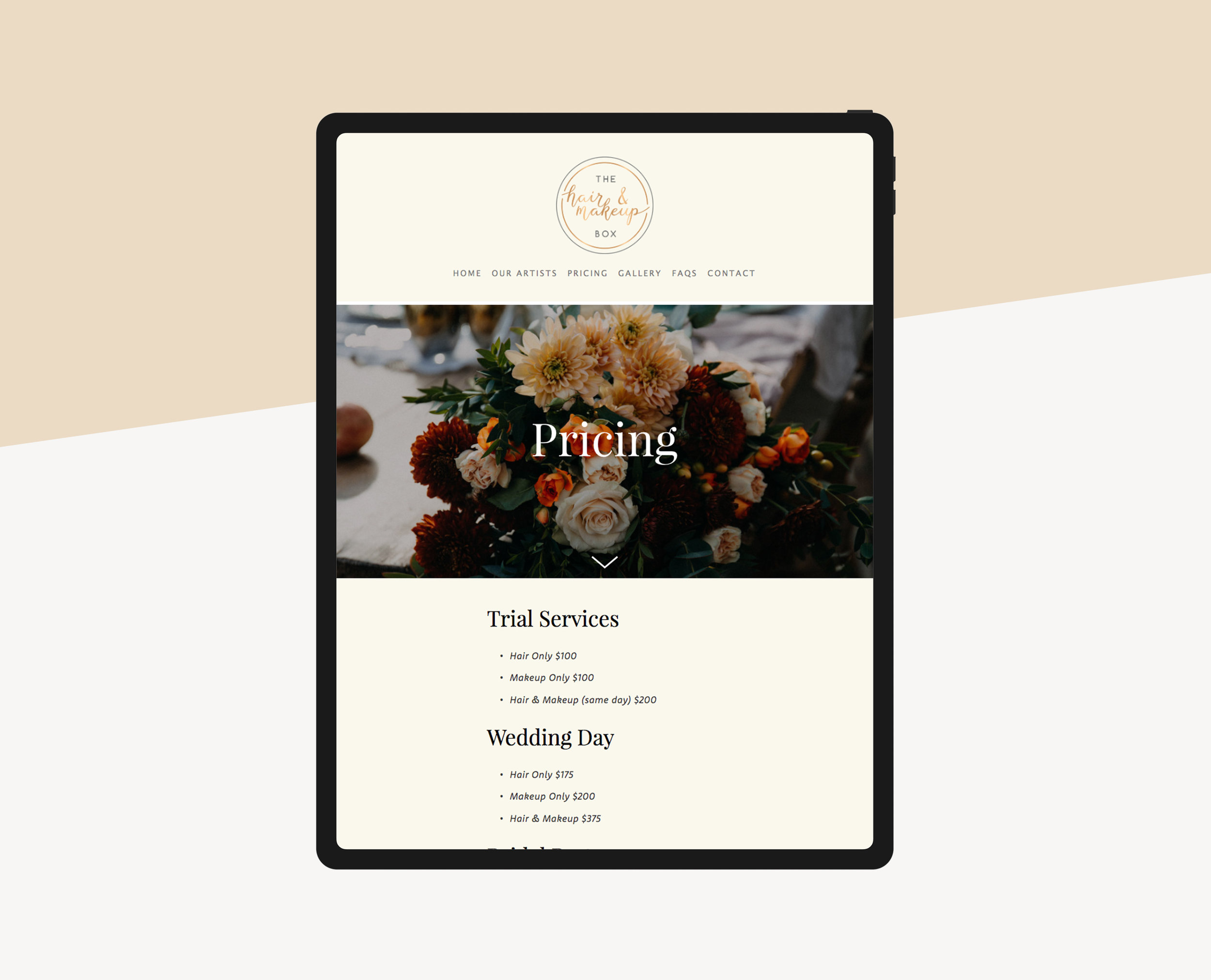 Squarespace for Makeup Artists